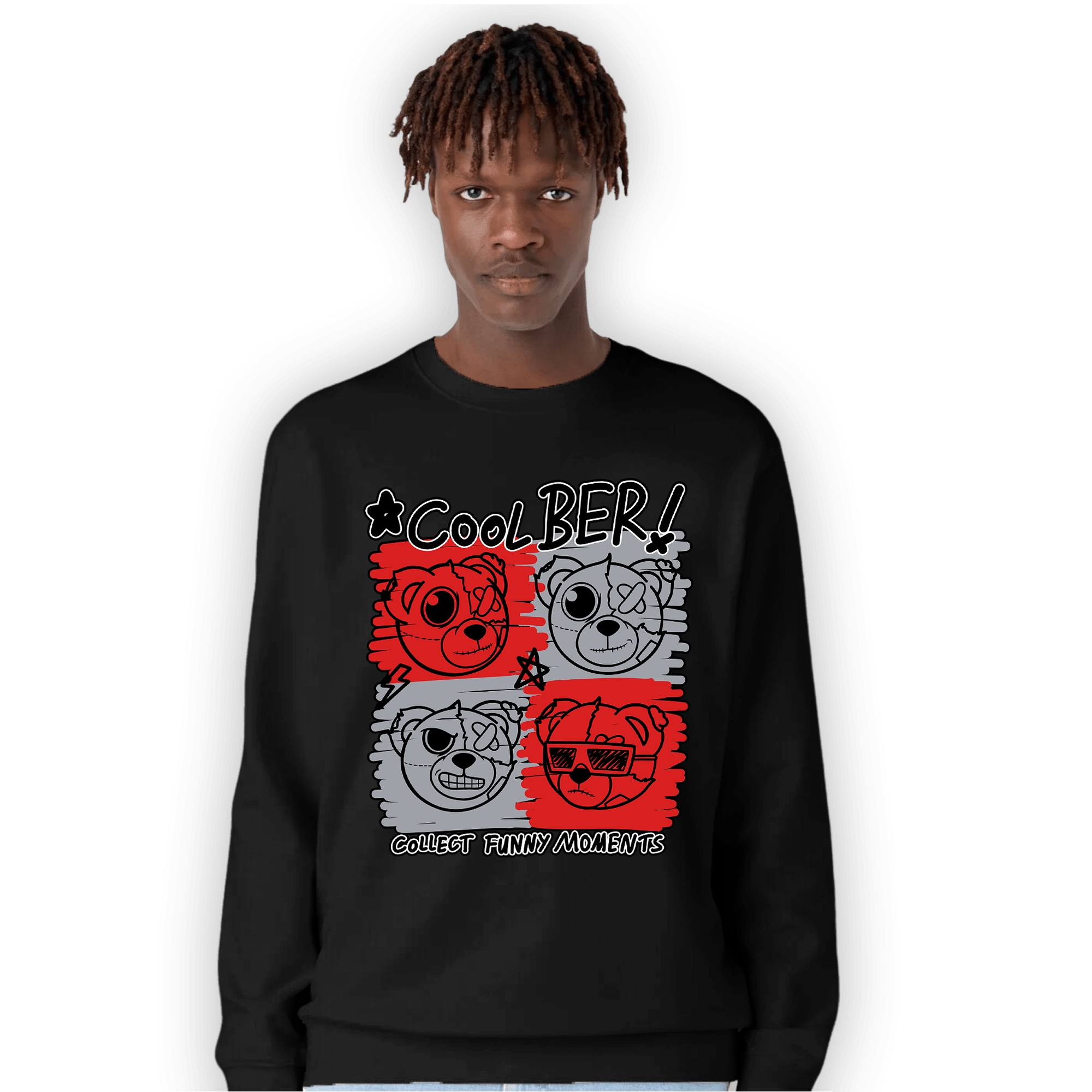 Bred Reimagined 4s Sweatshirt Match Cool BER - NastyJamz