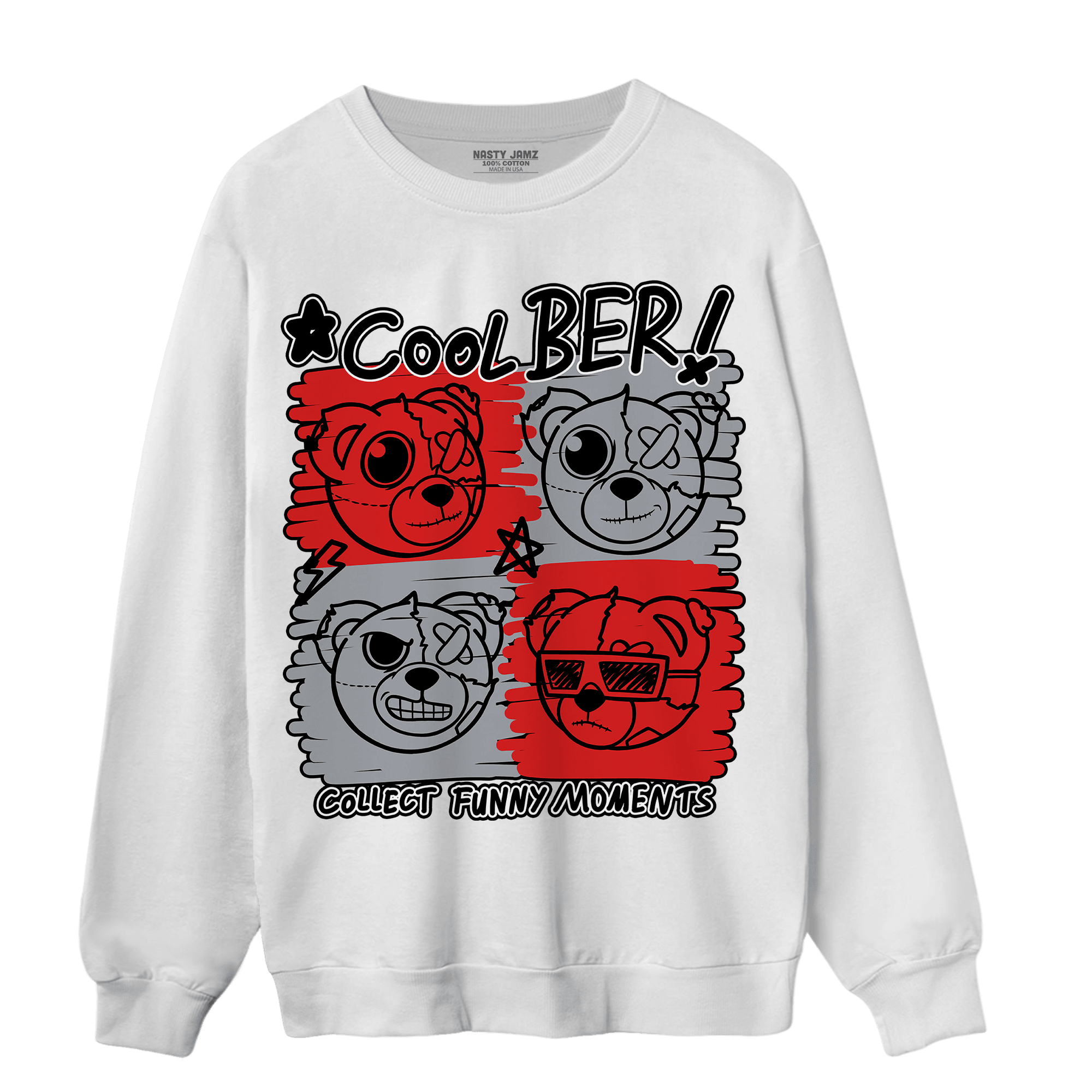 Bred Reimagined 4s Sweatshirt Match Cool BER - NastyJamz