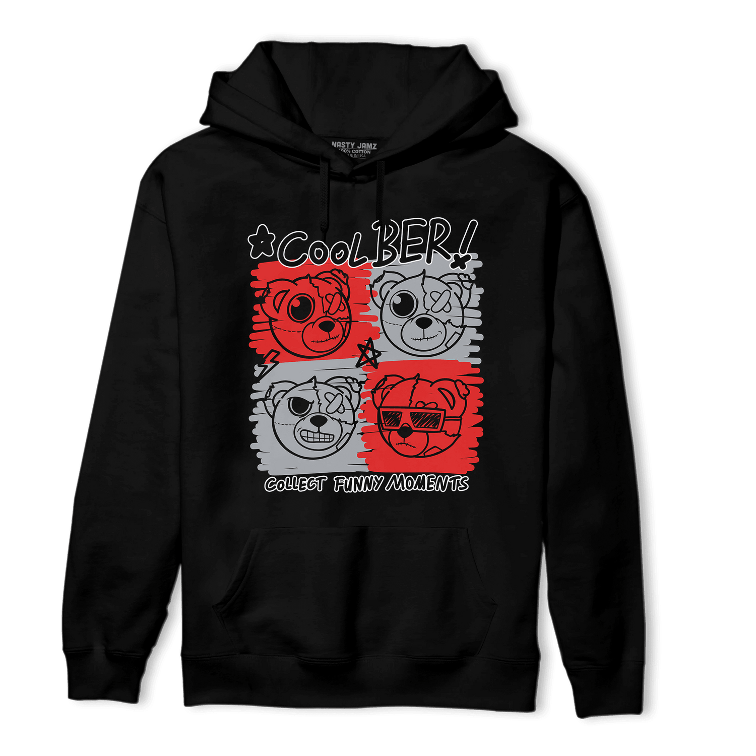 Bred Reimagined 4s Hoodie Match Cool BER - NastyJamz