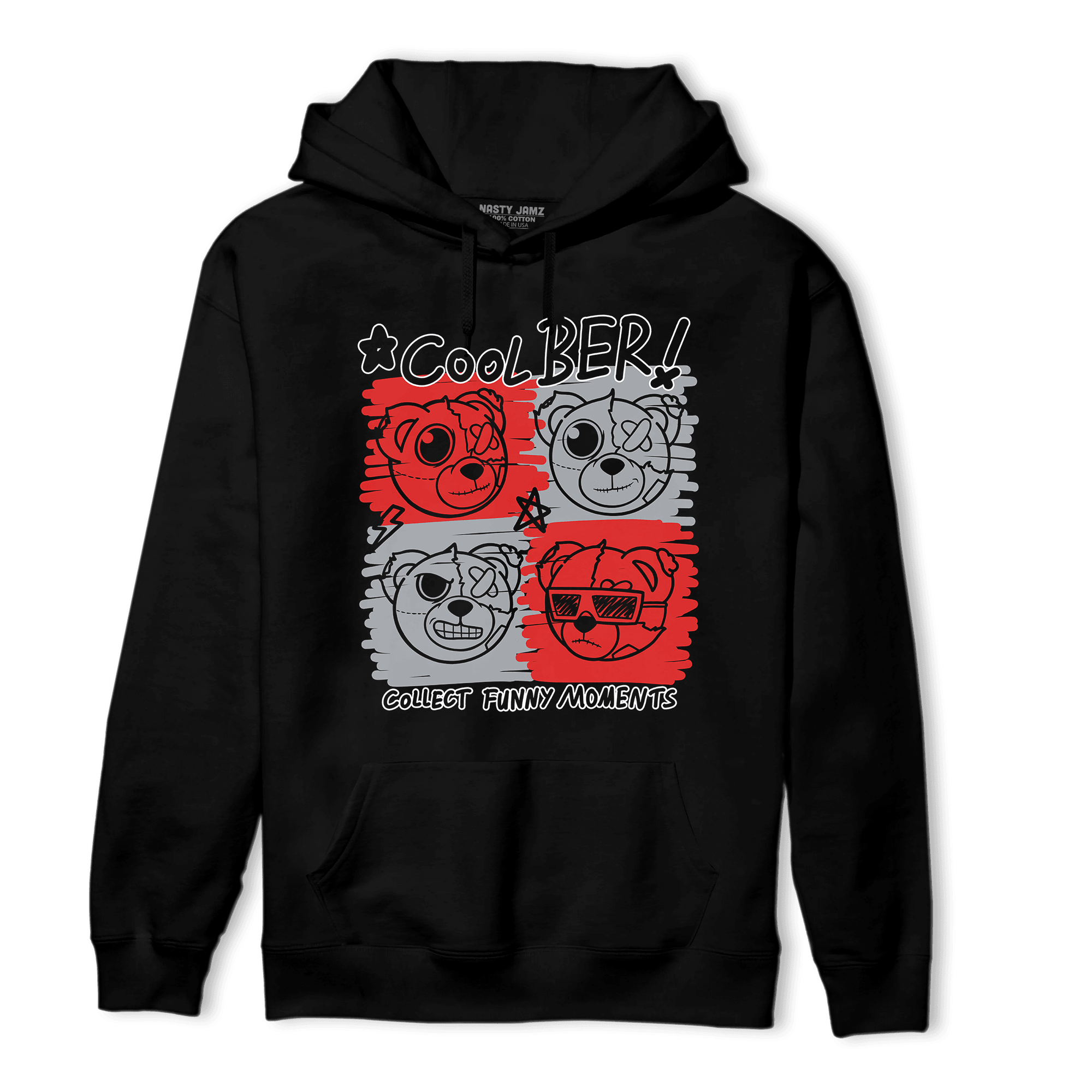Bred Reimagined 4s Hoodie Match Cool BER - NastyJamz