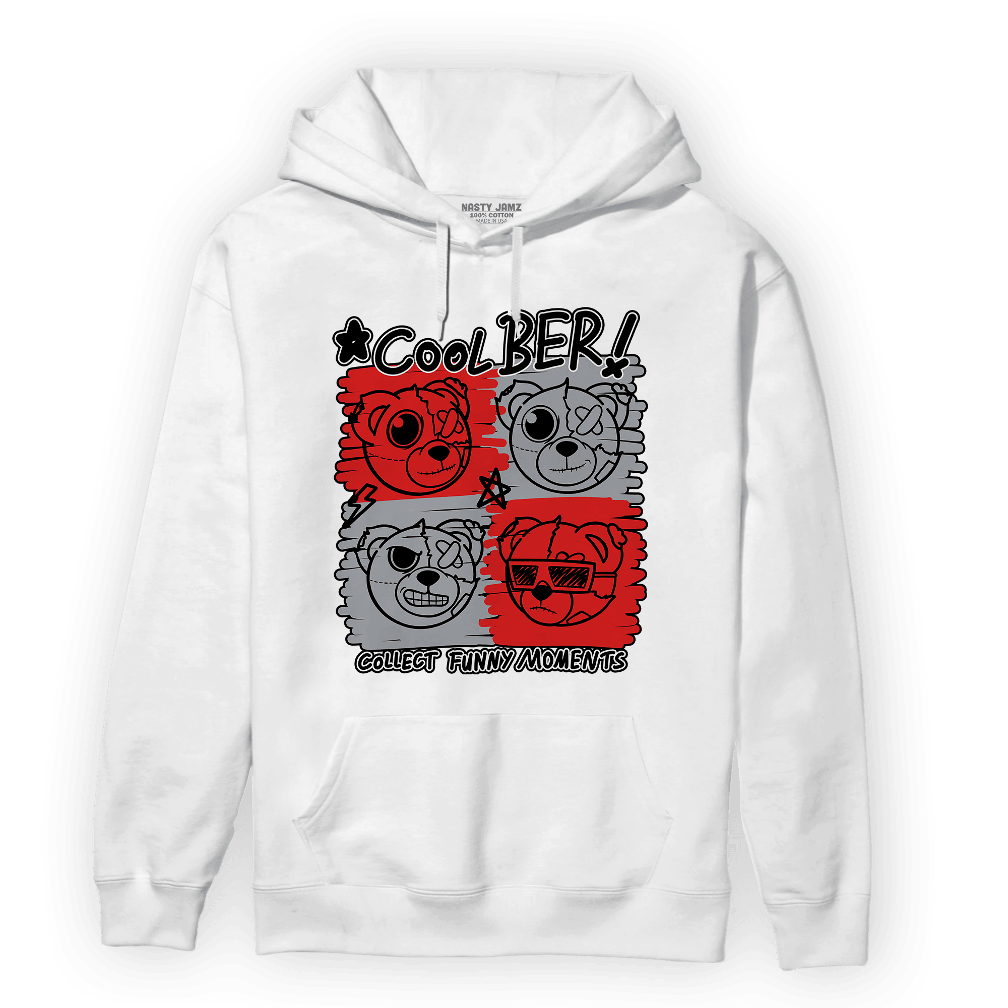 Bred Reimagined 4s Hoodie Match Cool BER - NastyJamz