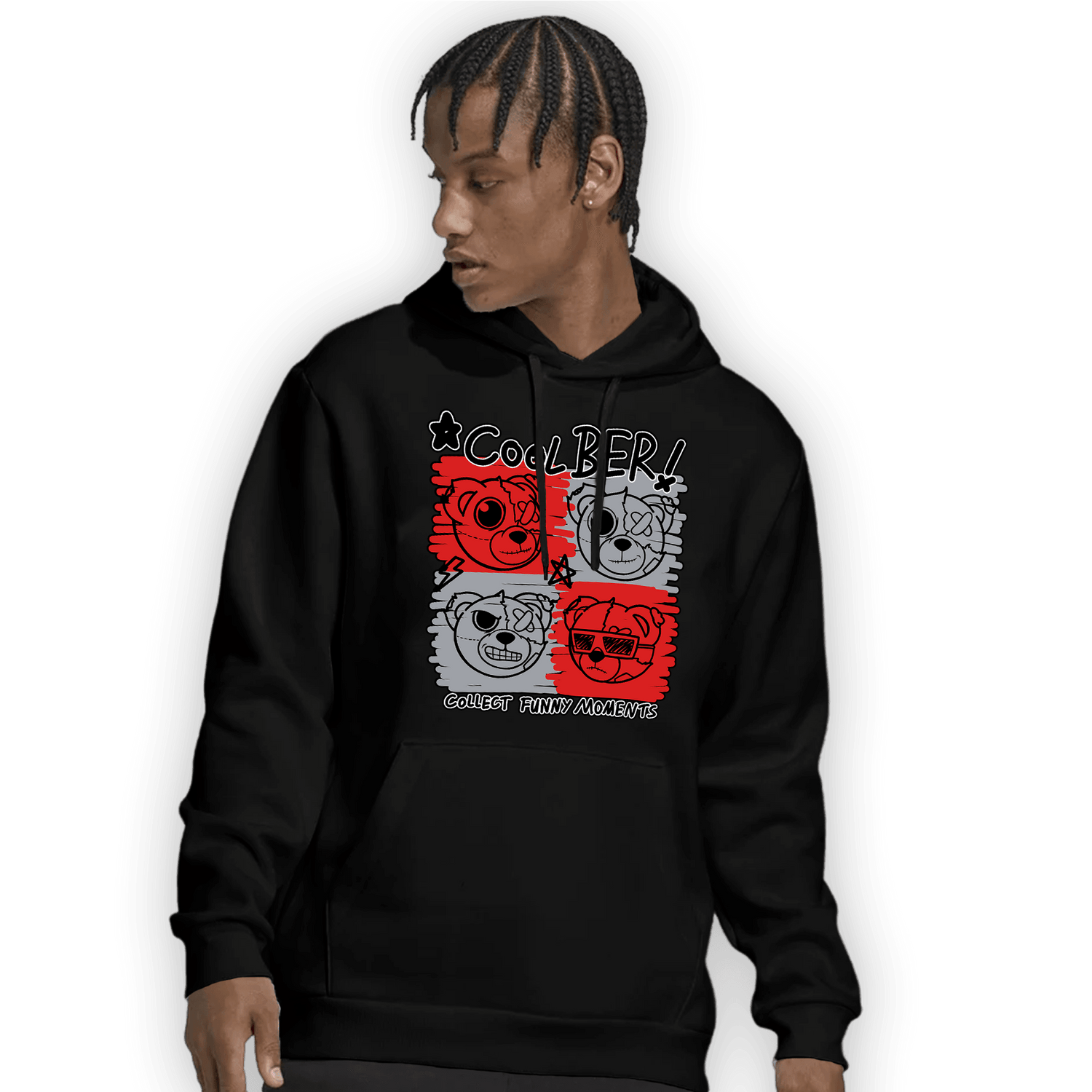 Bred Reimagined 4s Hoodie Match Cool BER - NastyJamz