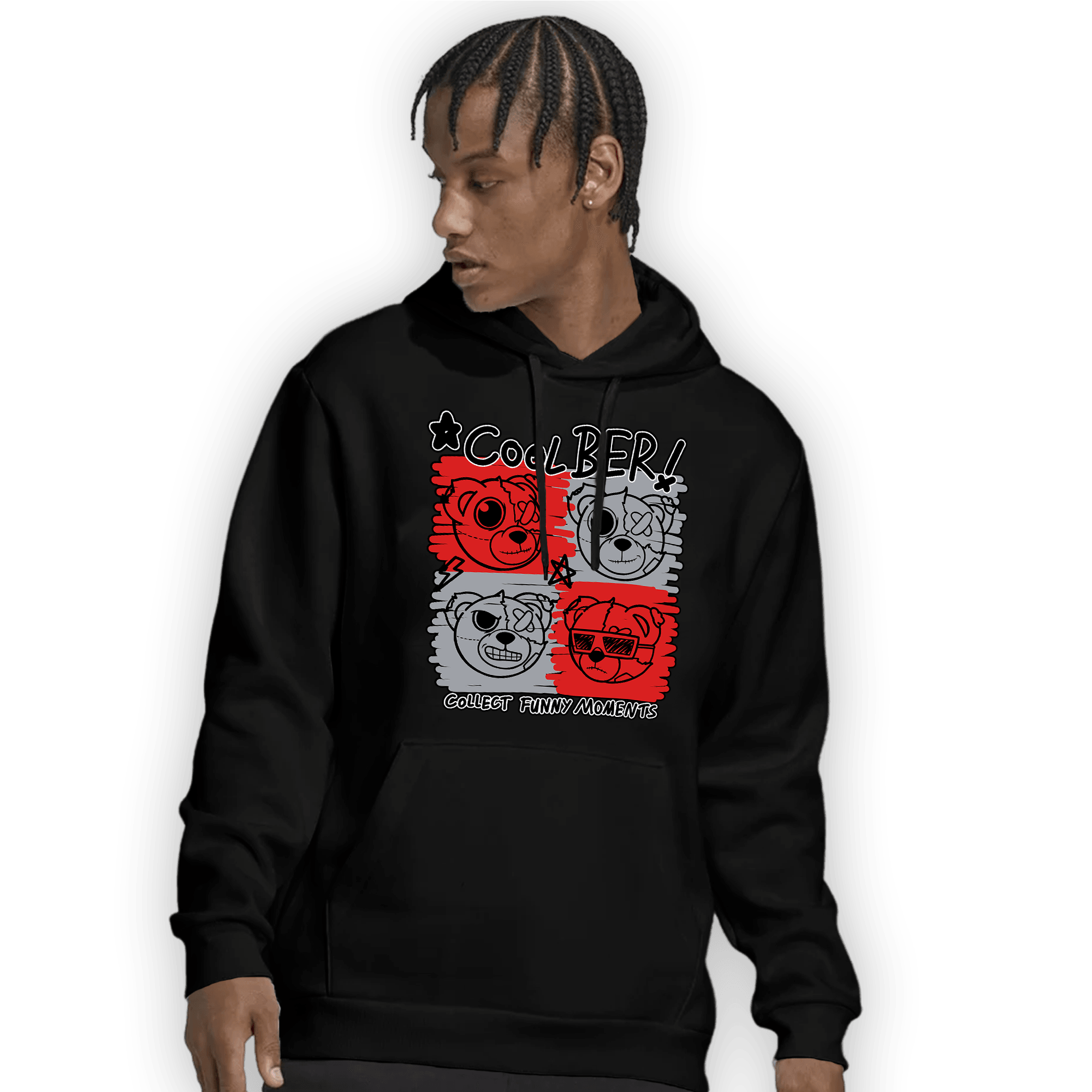 Bred Reimagined 4s Hoodie Match Cool BER - NastyJamz