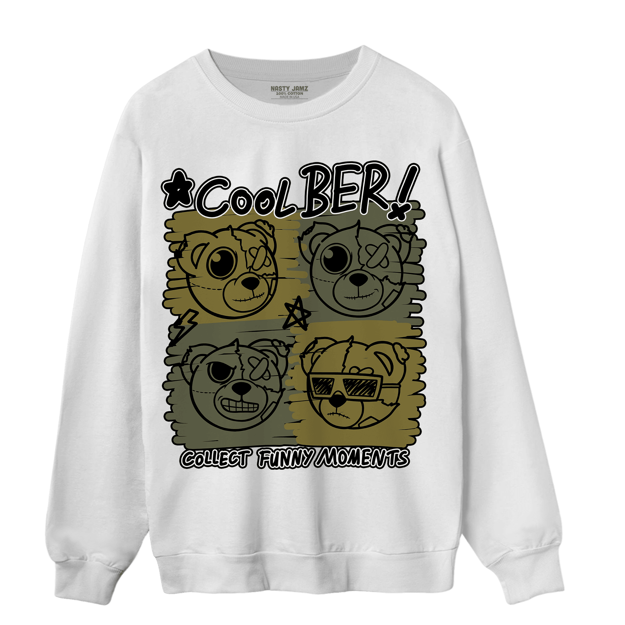 SE Craft Medium Olive 4s Sweatshirt Match Cool BER - NastyJamz