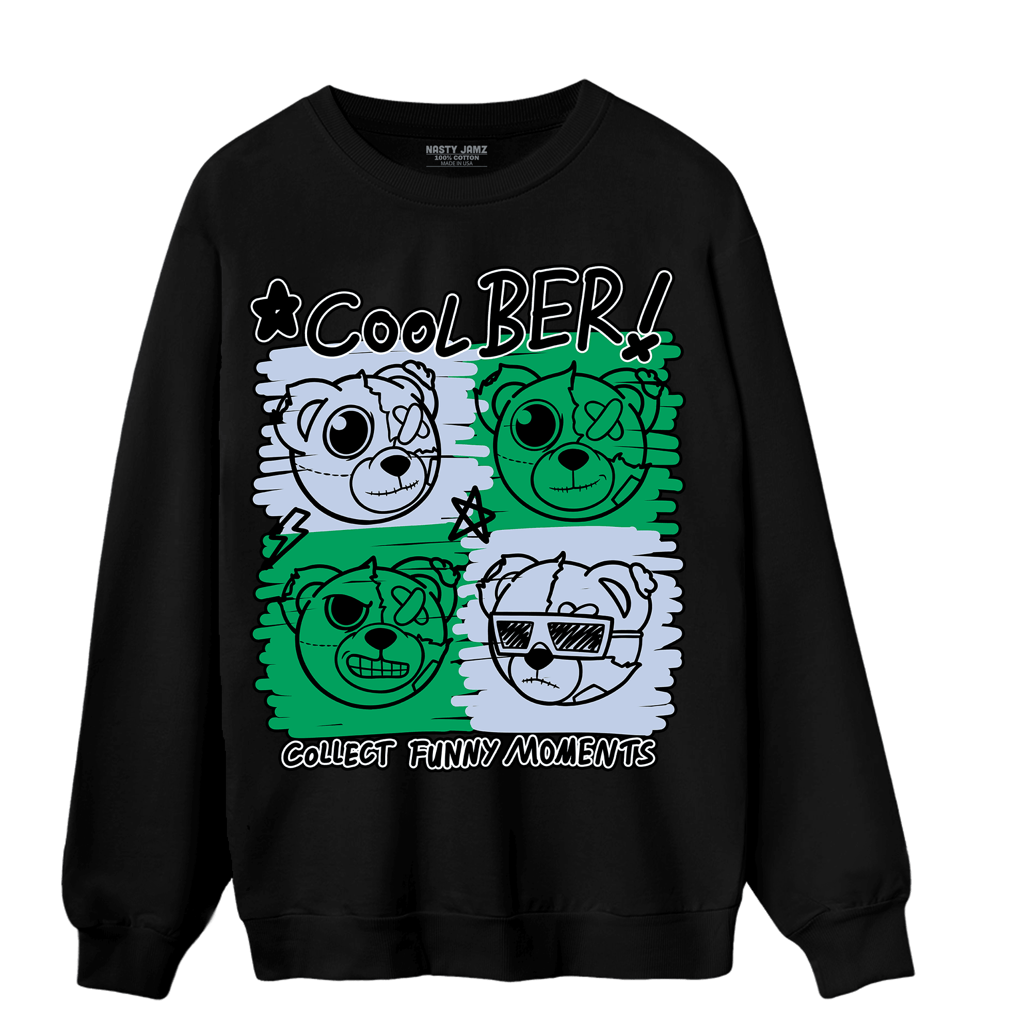 Lucky Green 5s Sweatshirt Match Cool BER - NastyJamz