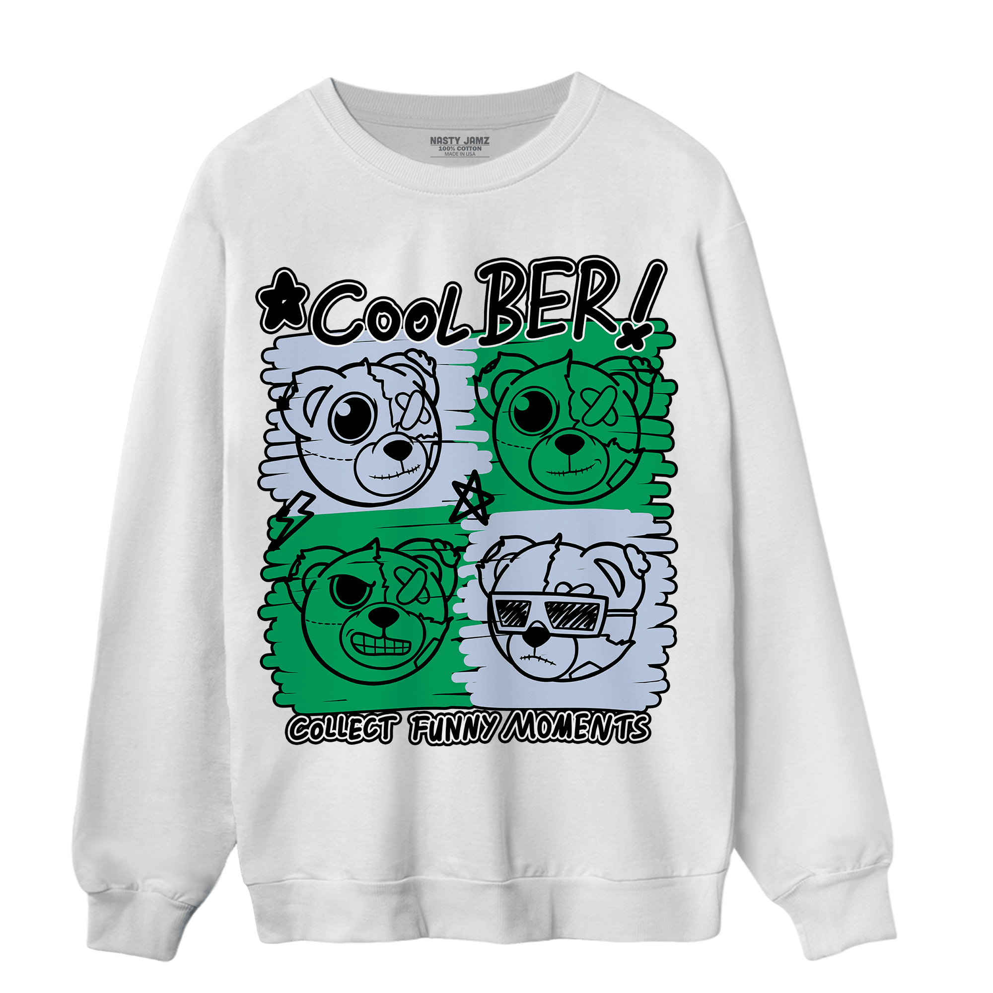 Lucky Green 5s Sweatshirt Match Cool BER - NastyJamz