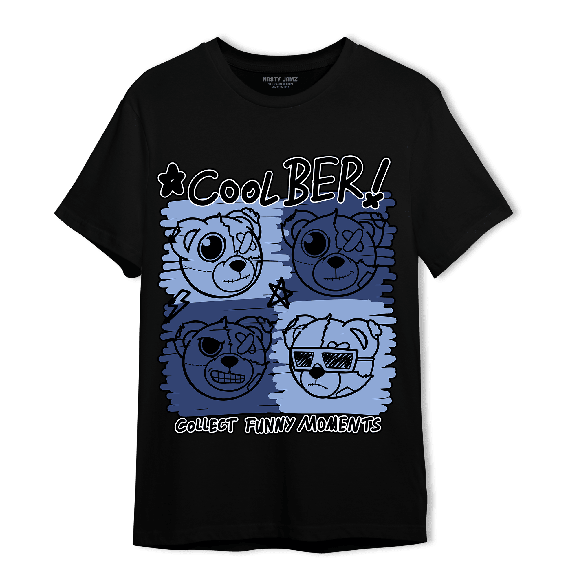 Midnight Navy 5s T Shirt Match Cool BER - NastyJamz