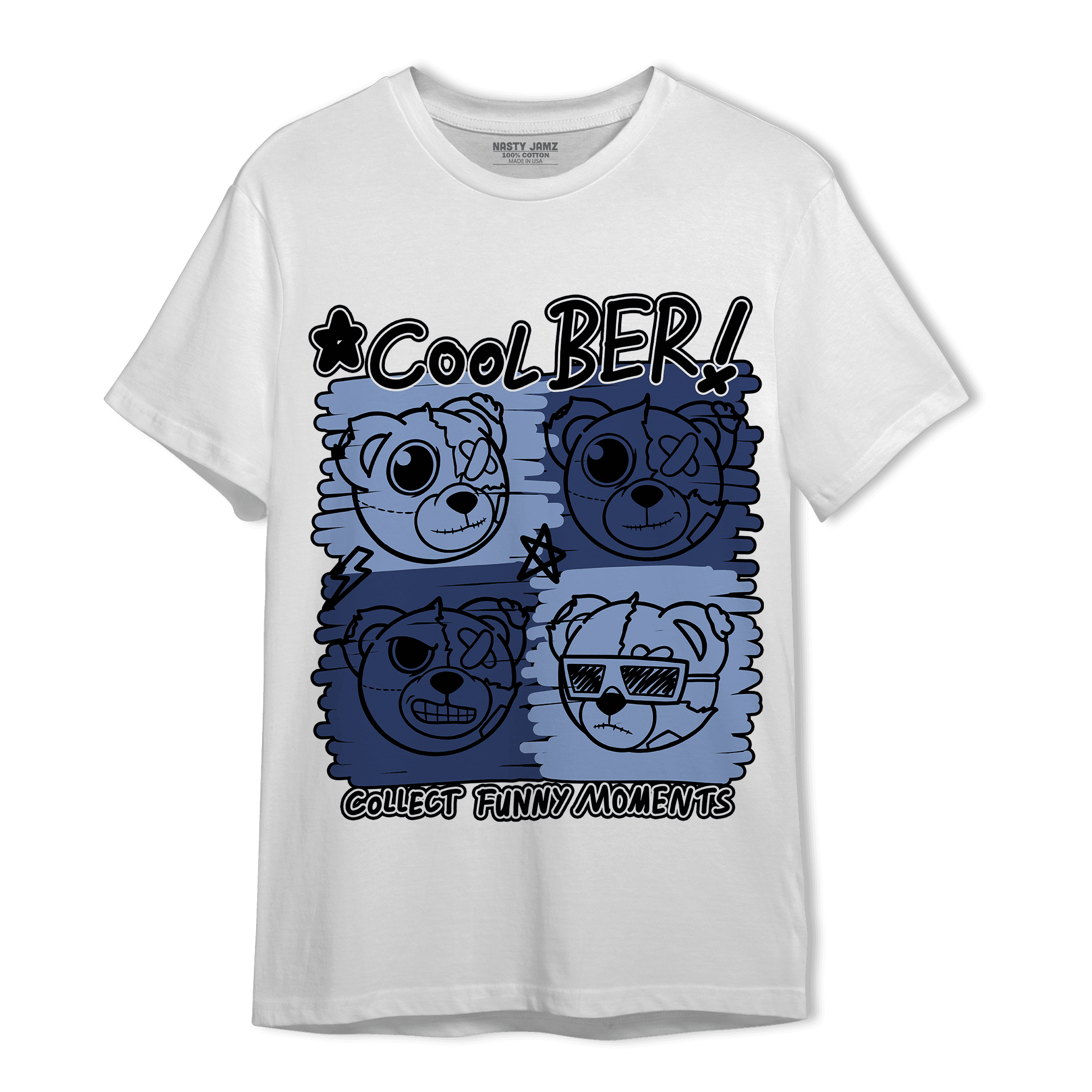 Midnight Navy 5s T Shirt Match Cool BER - NastyJamz