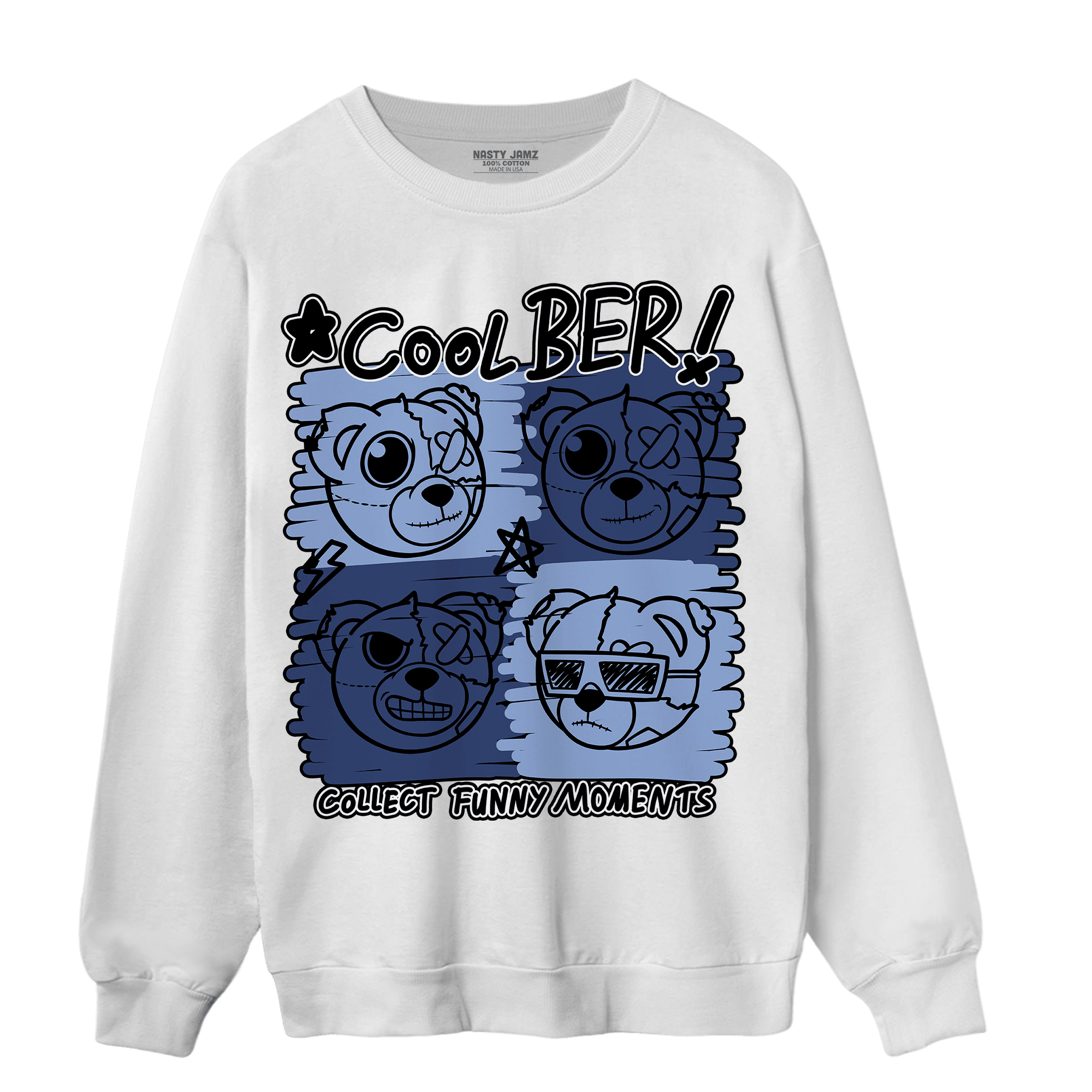 Midnight Navy 5s Sweatshirt Match Cool BER - NastyJamz
