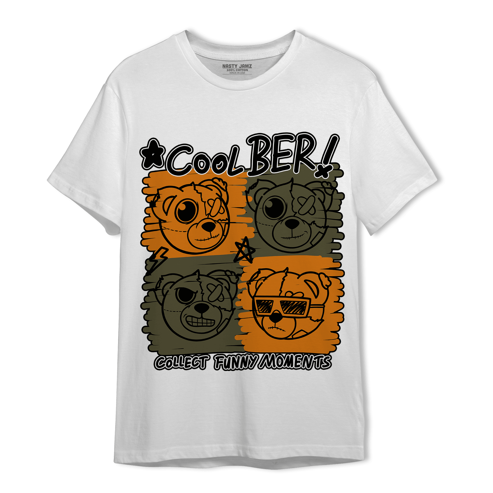 Olive 5s T Shirt Match Cool BER - NastyJamz