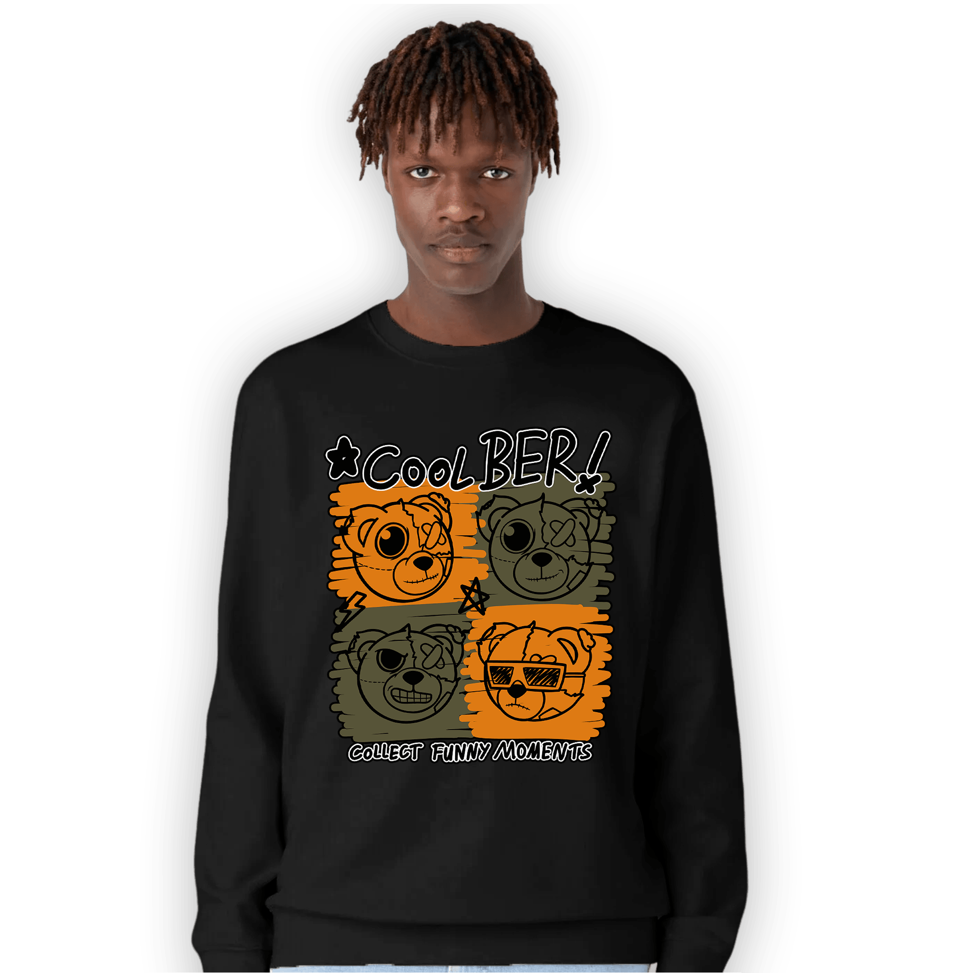 Olive 5s Sweatshirt Match Cool BER - NastyJamz