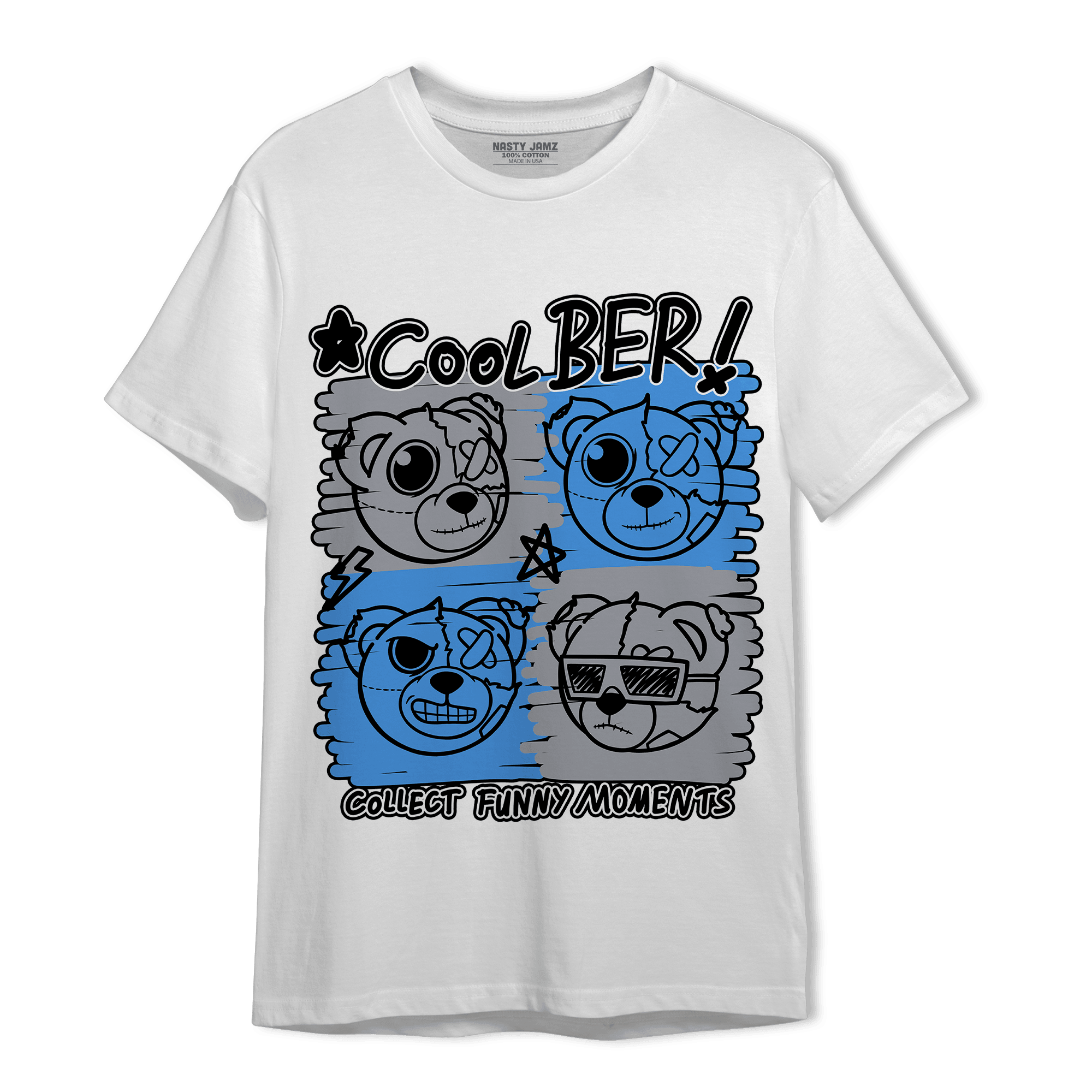 University Blue 5s T Shirt Match Cool BER - NastyJamz