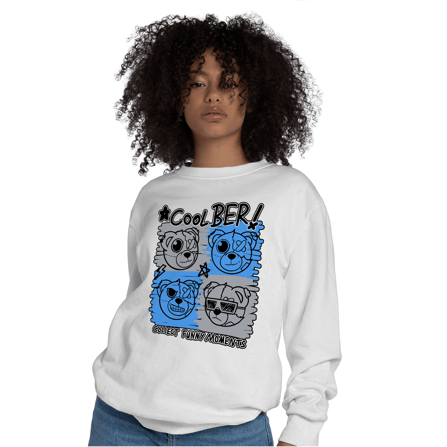 University Blue 5s Sweatshirt Match Cool BER - NastyJamz
