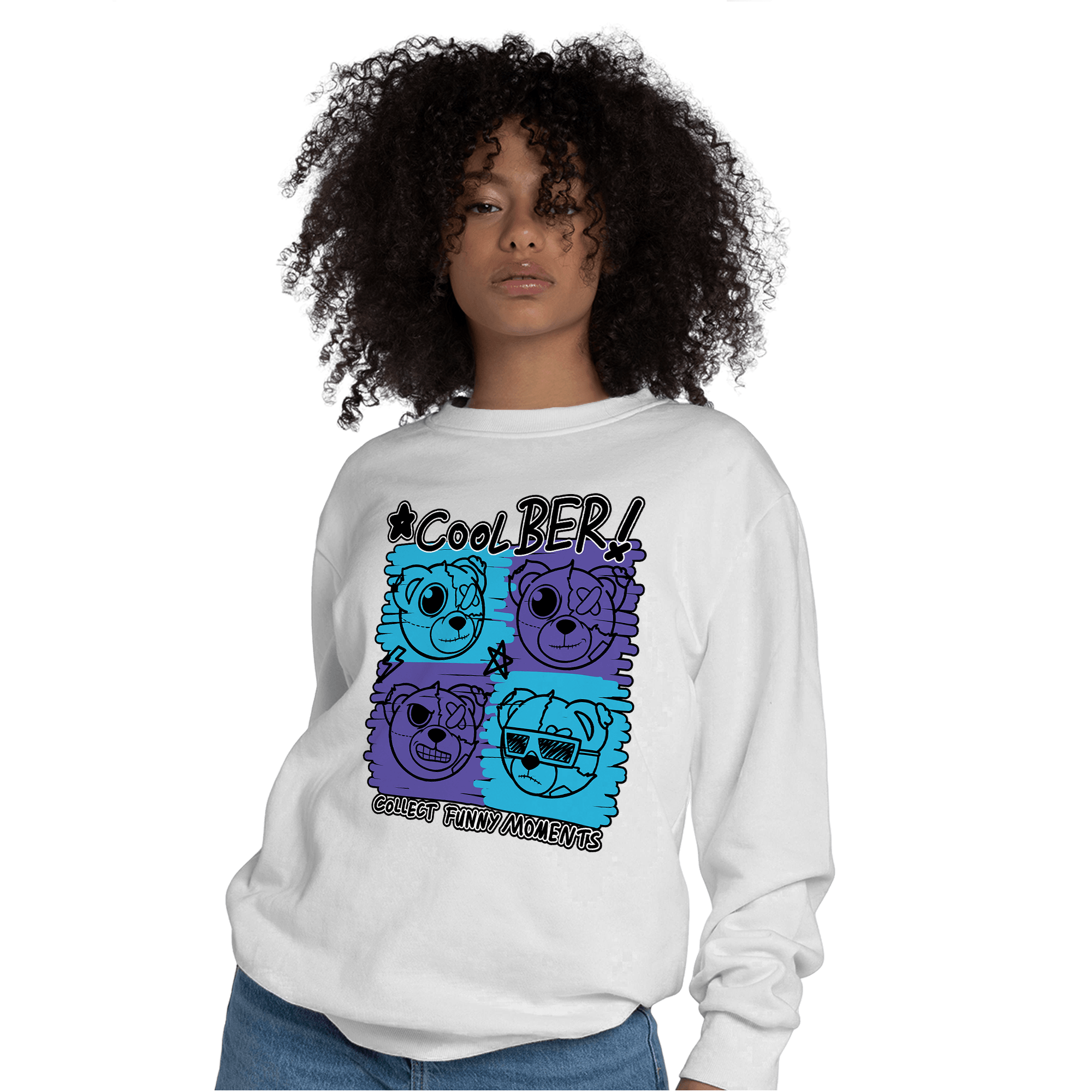 Aqua 6s Sweatshirt Match Cool BER - NastyJamz