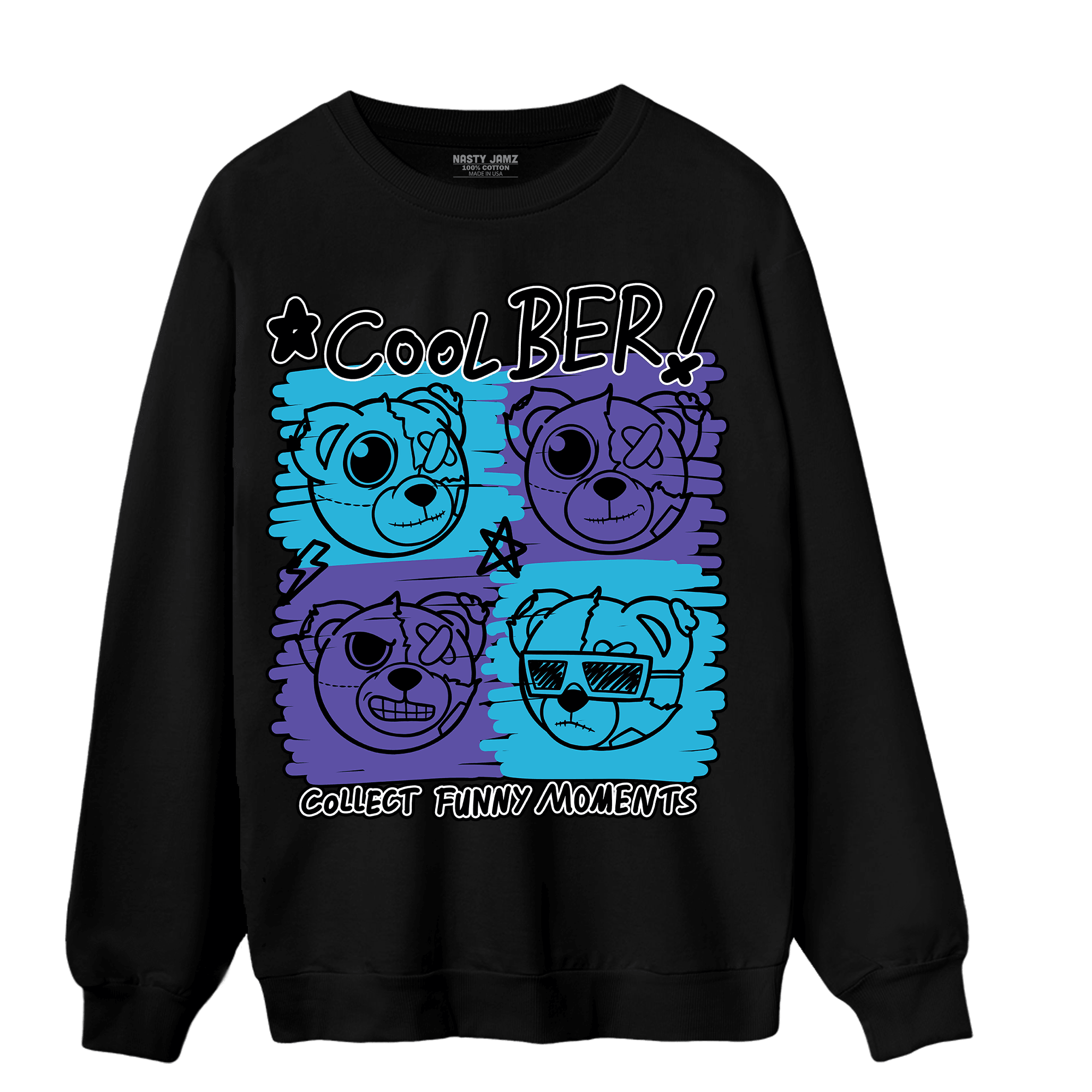Aqua 6s Sweatshirt Match Cool BER - NastyJamz
