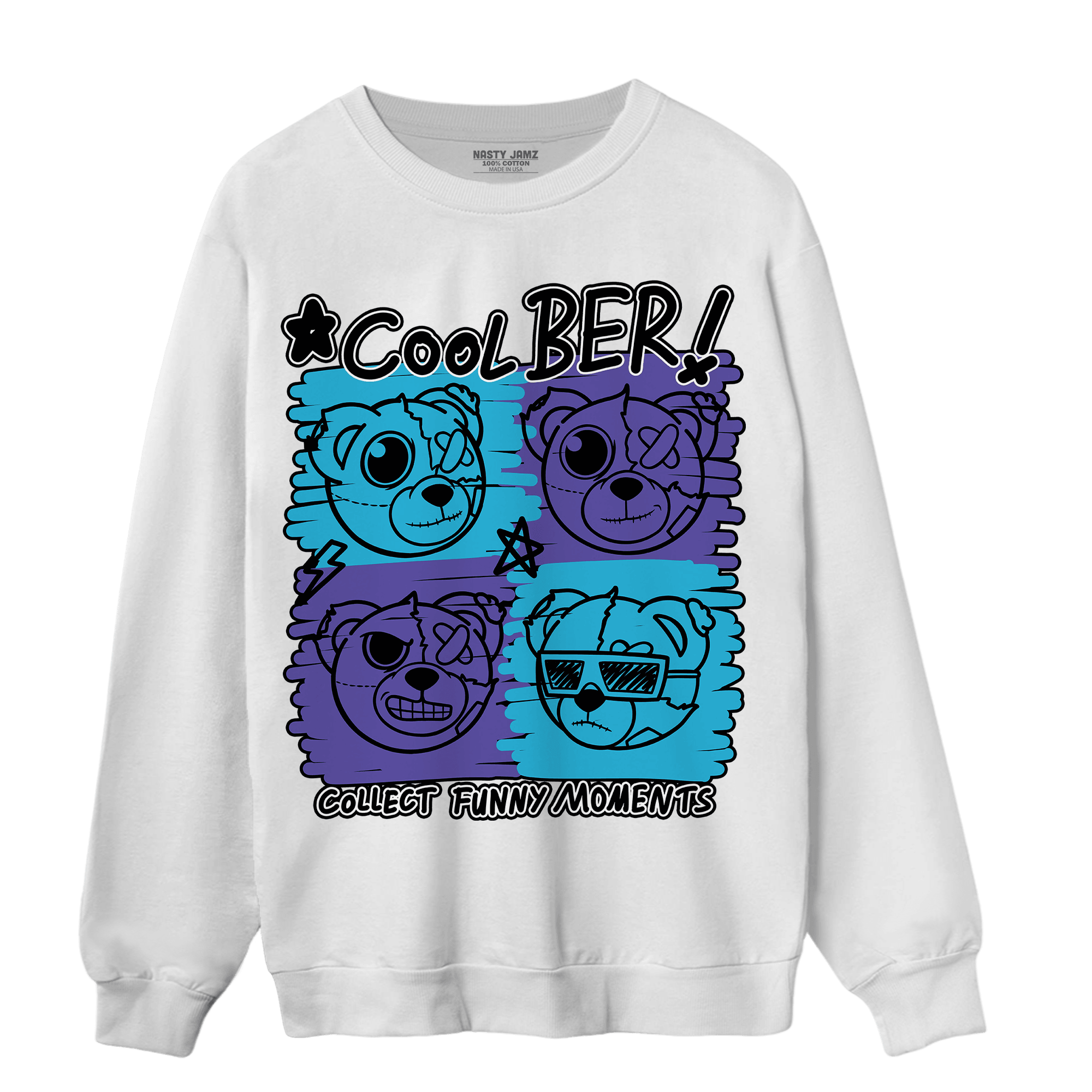 Aqua 6s Sweatshirt Match Cool BER - NastyJamz