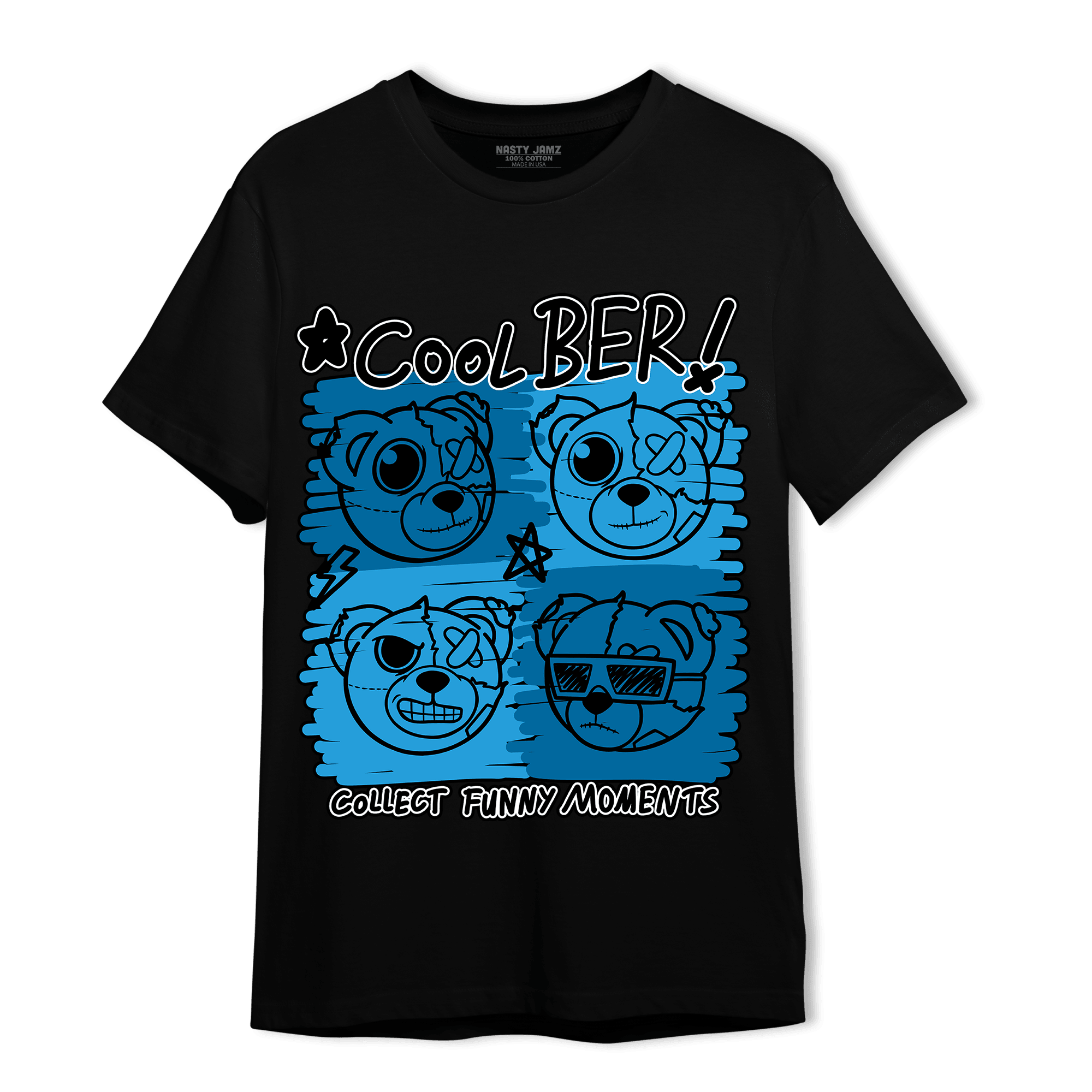 Powder Blue 9s T Shirt Match Cool BER - NastyJamz