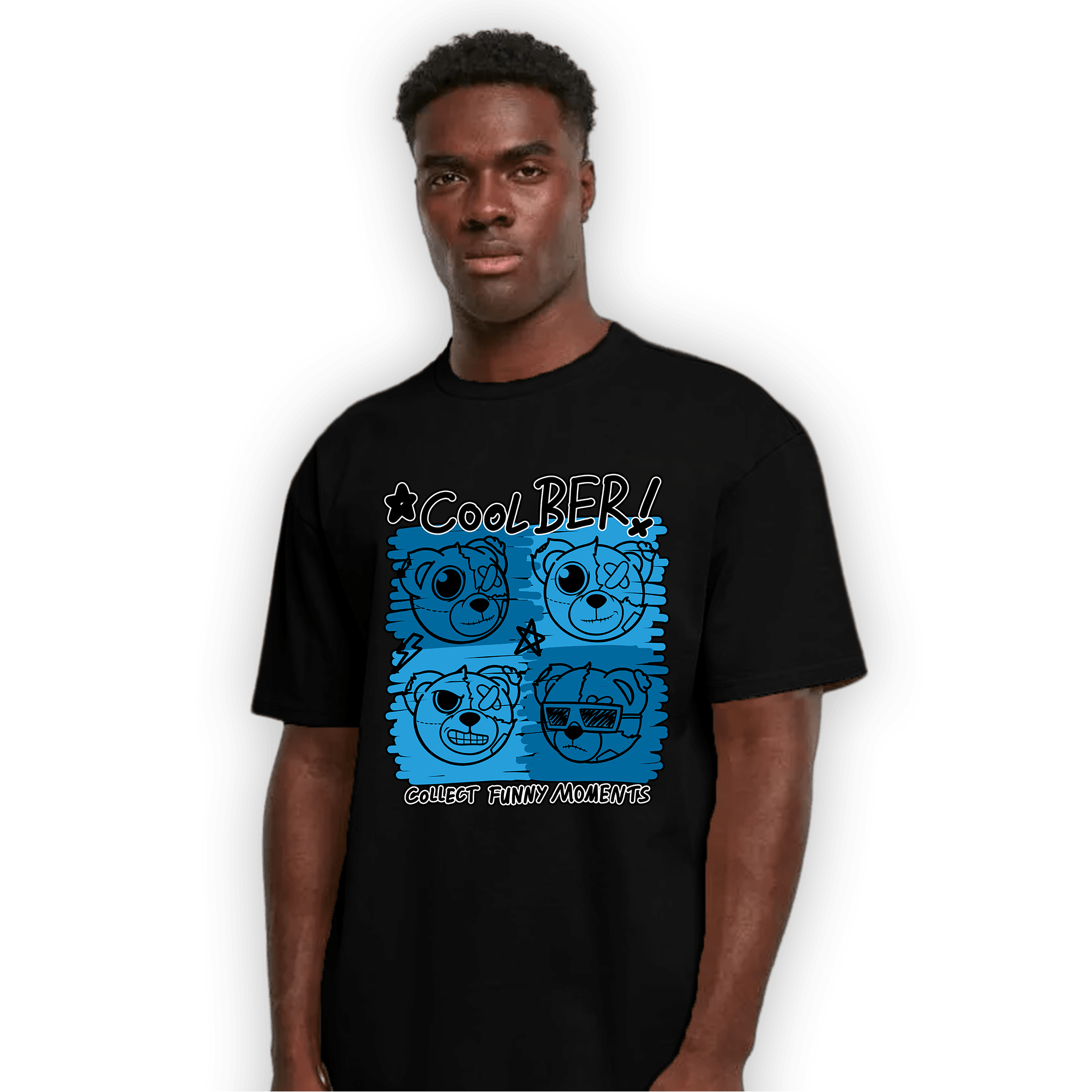 Powder Blue 9s T Shirt Match Cool BER - NastyJamz