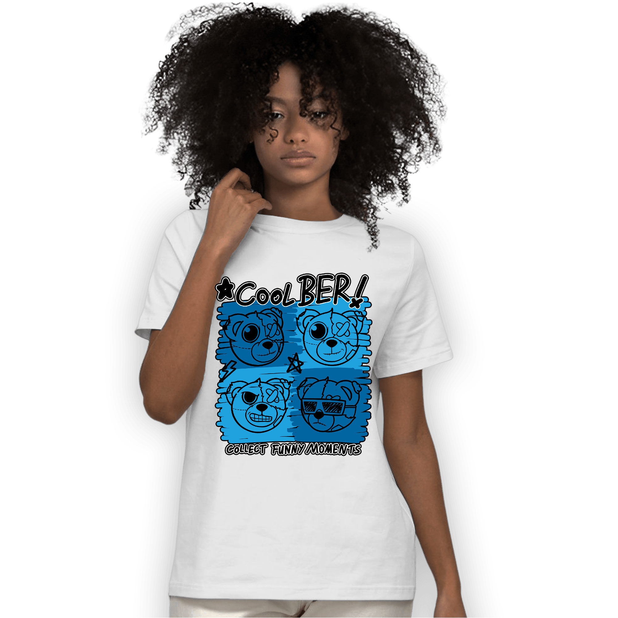 Powder Blue 9s T Shirt Match Cool BER - NastyJamz