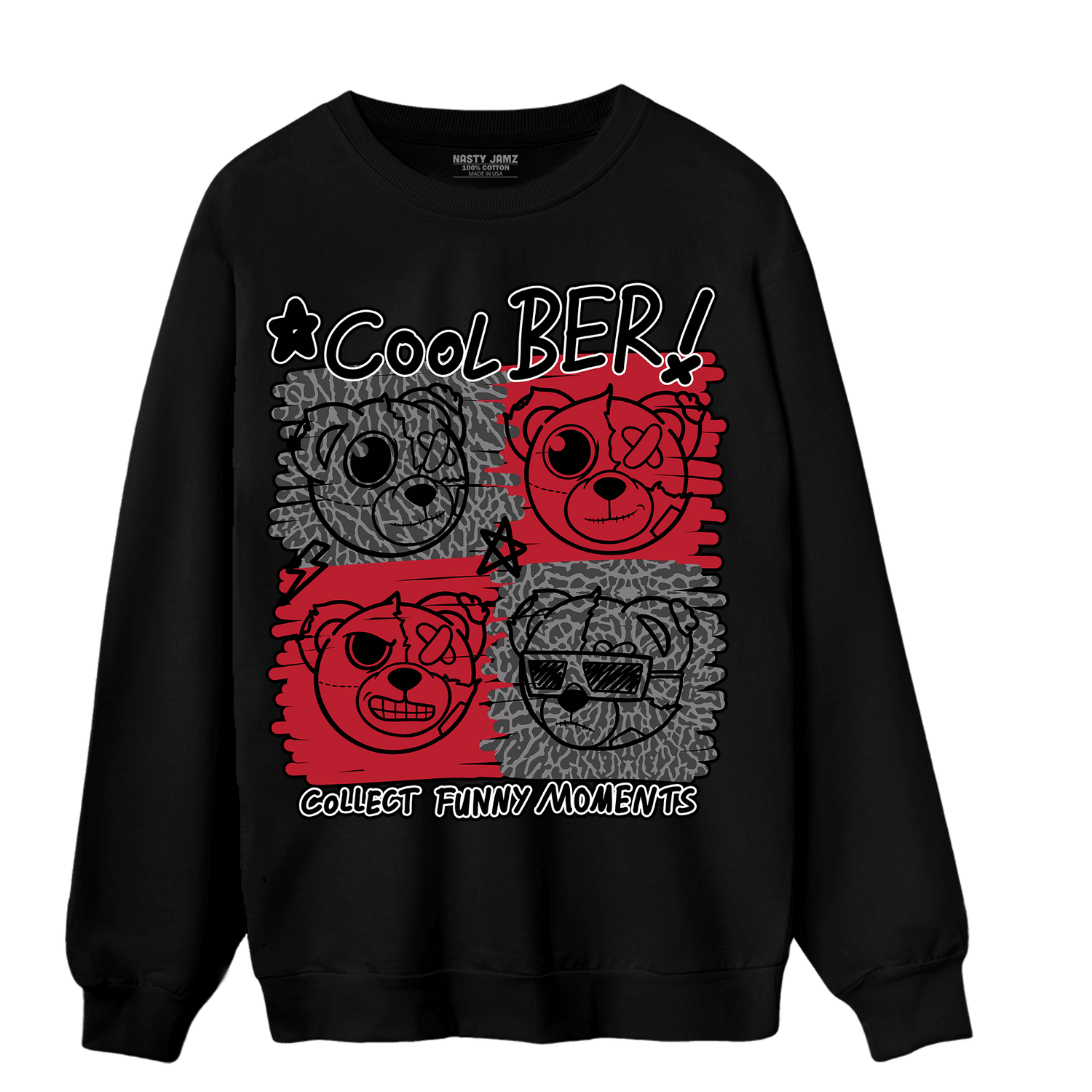 Spizike Low Bred Sweatshirt Match Cool BER - NastyJamz