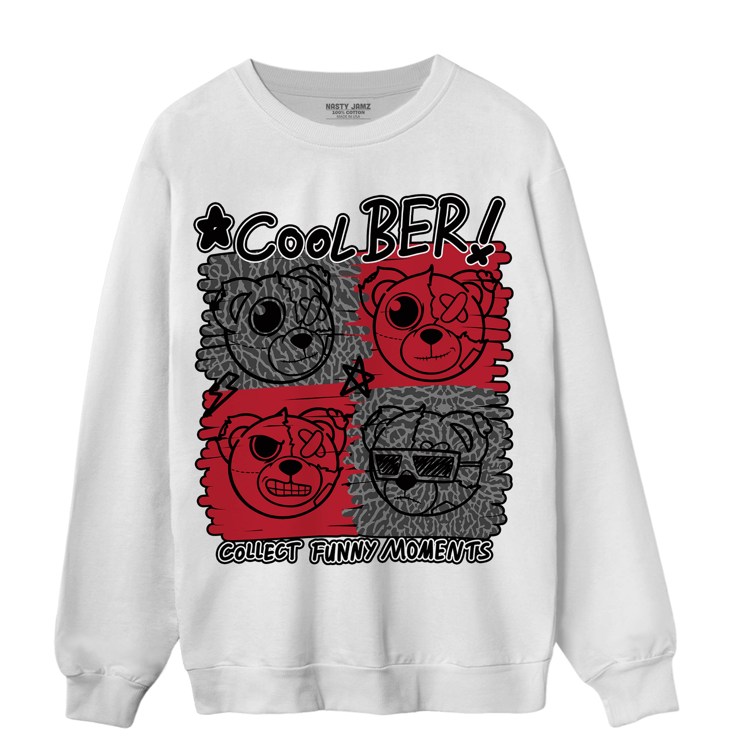 Spizike Low Bred Sweatshirt Match Cool BER - NastyJamz