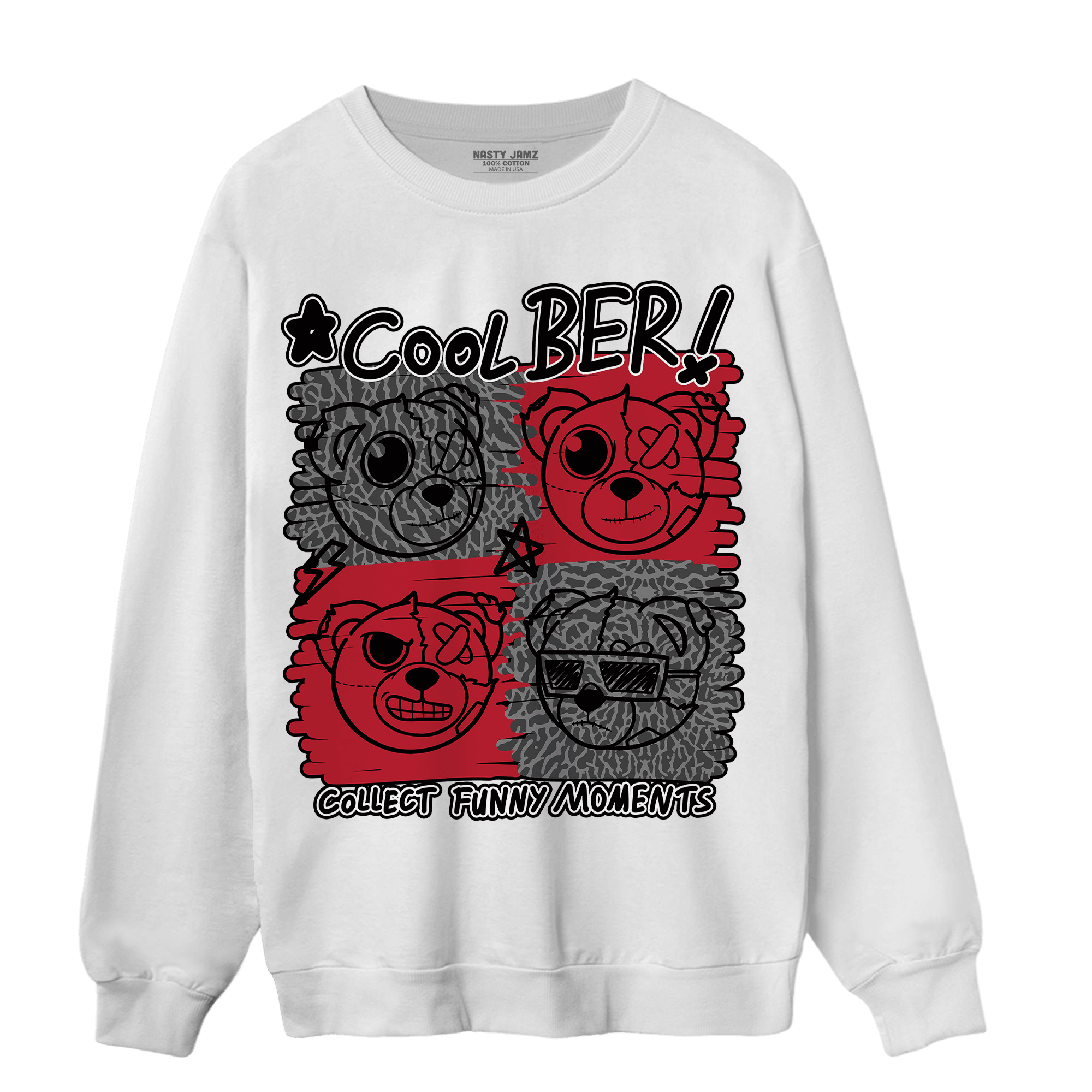 Spizike Low Bred Sweatshirt Match Cool BER - NastyJamz