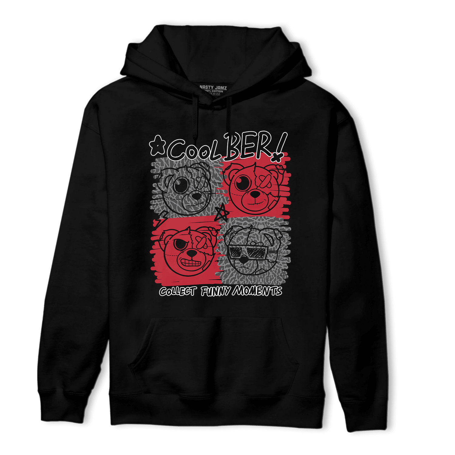 Spizike Low Bred Hoodie Match Cool BER - NastyJamz