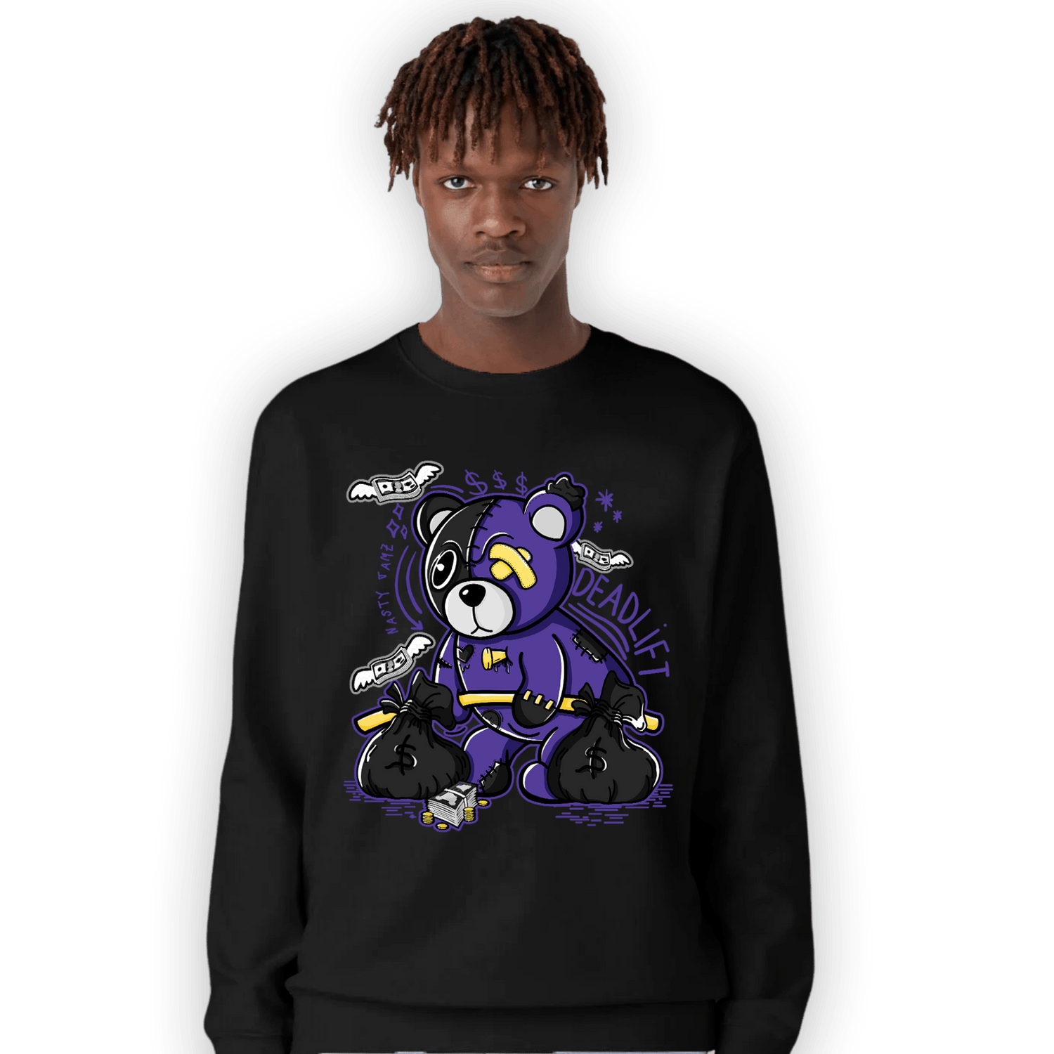 Field Purple 12s Sweatshirt Match Deadlift BER - NastyJamz