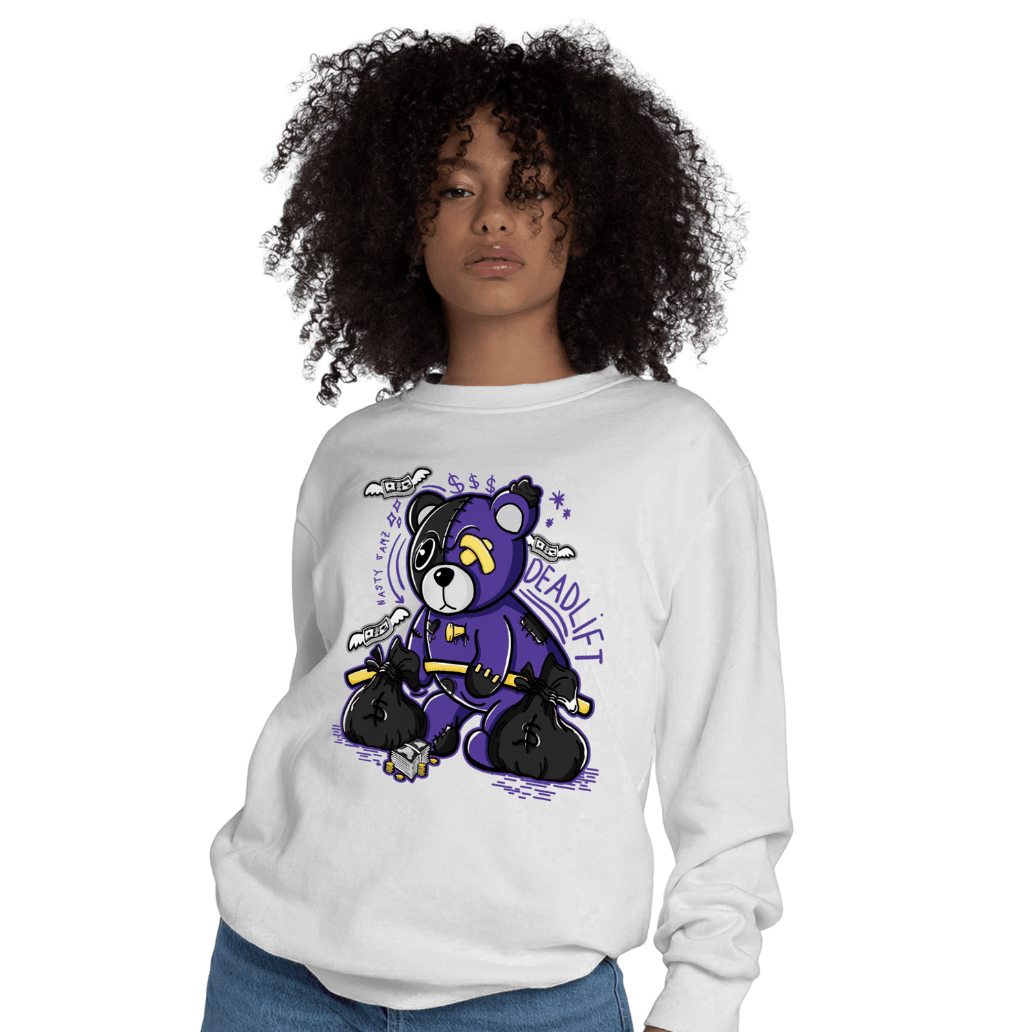 Field Purple 12s Sweatshirt Match Deadlift BER - NastyJamz
