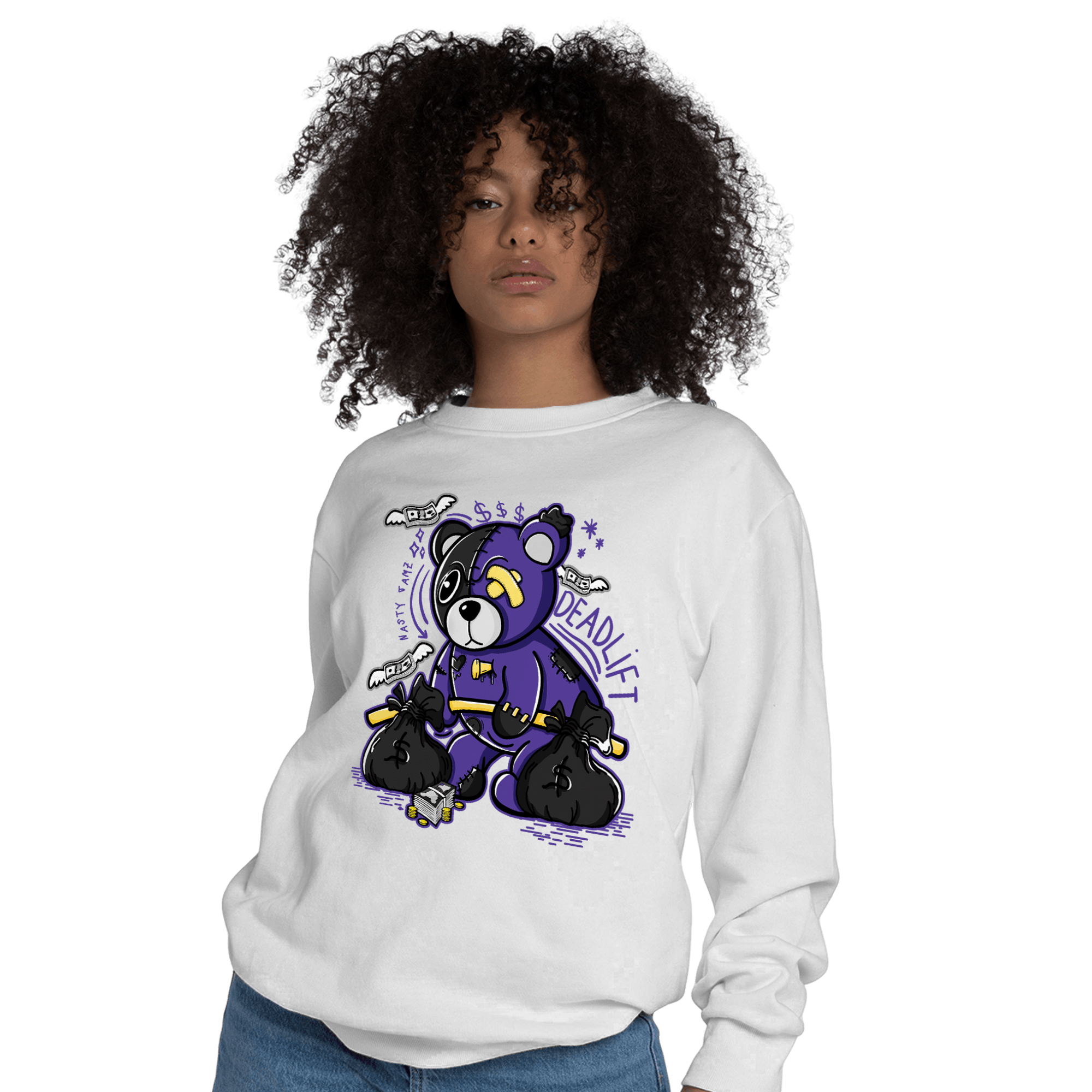 Field Purple 12s Sweatshirt Match Deadlift BER - NastyJamz