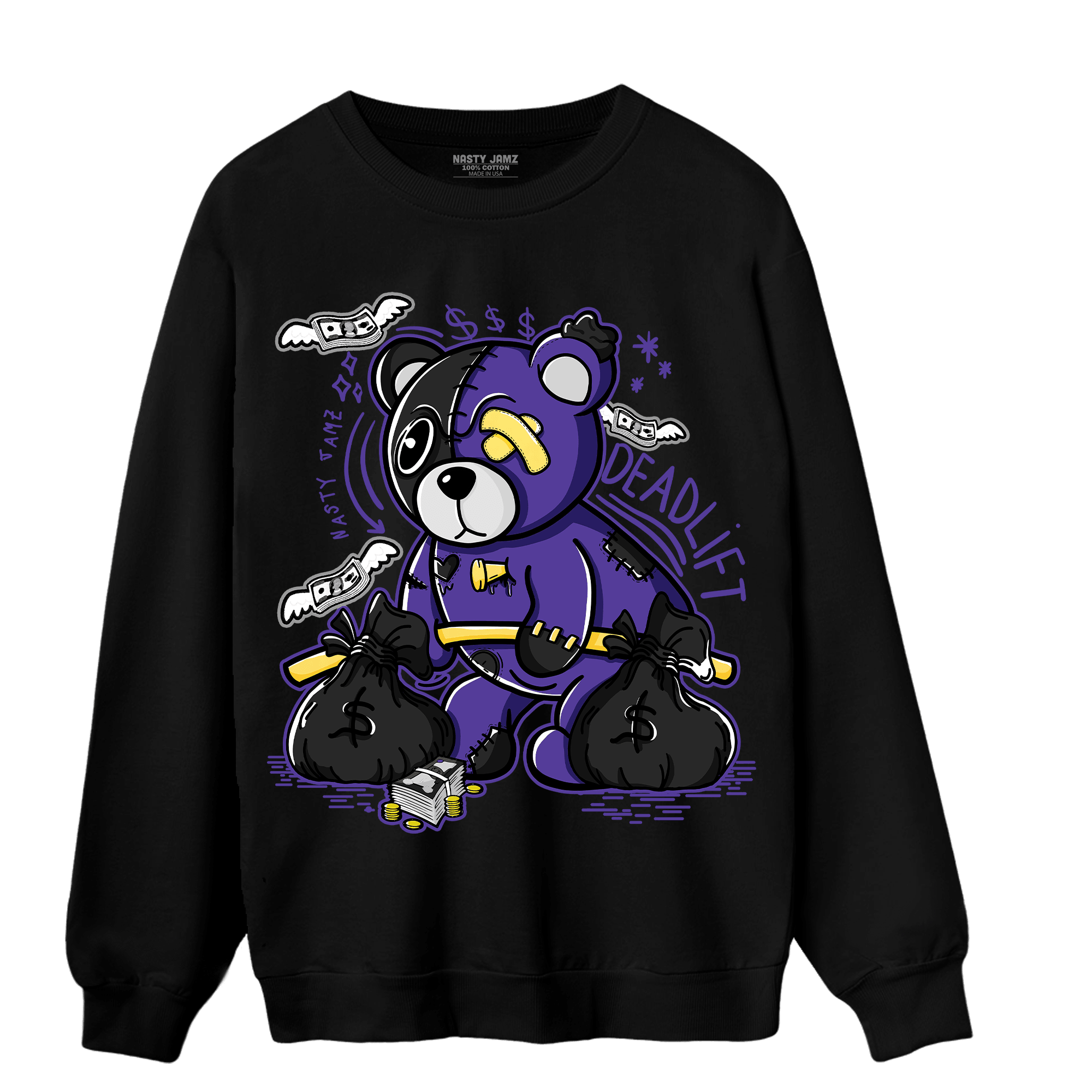 Field Purple 12s Sweatshirt Match Deadlift BER - NastyJamz
