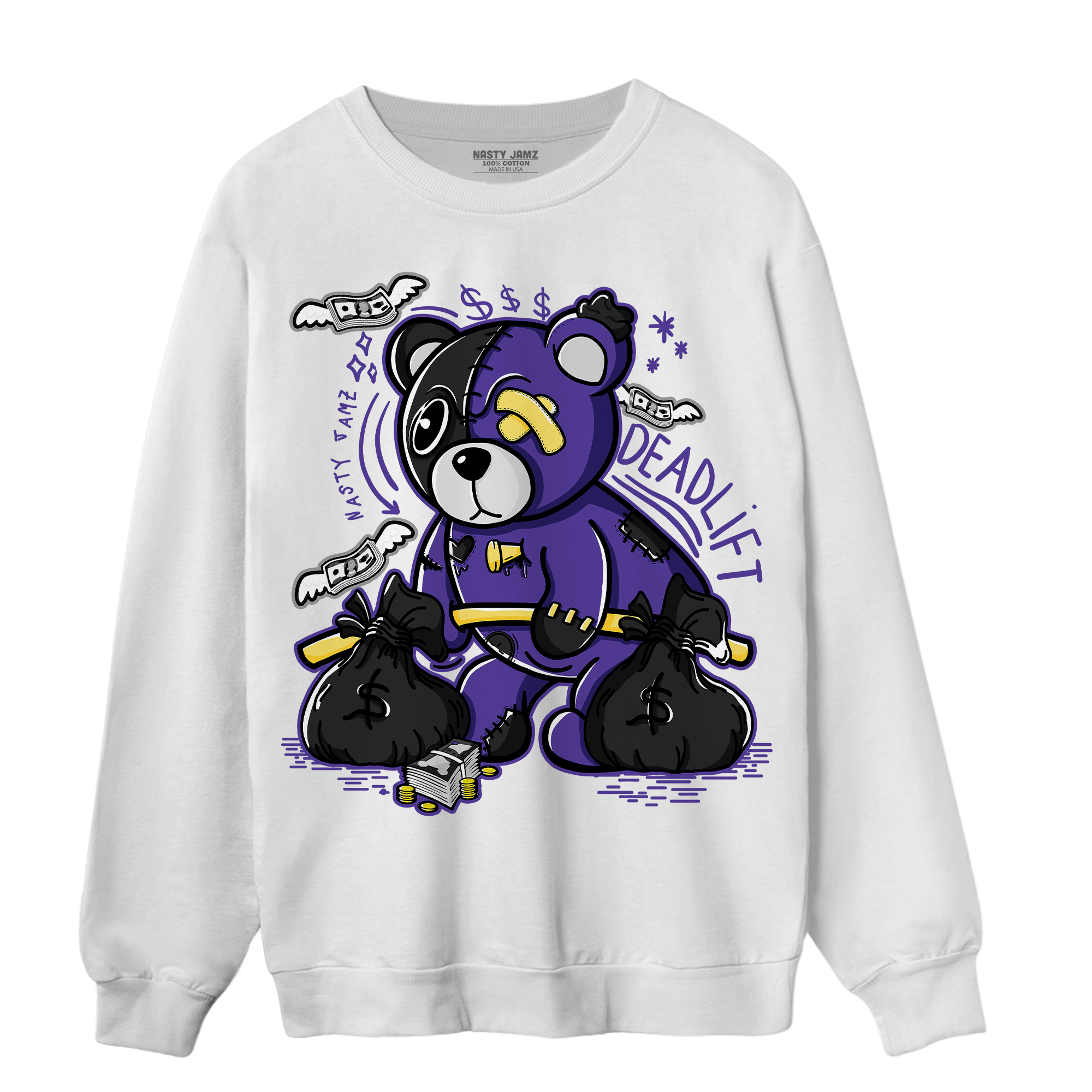 Field Purple 12s Sweatshirt Match Deadlift BER - NastyJamz