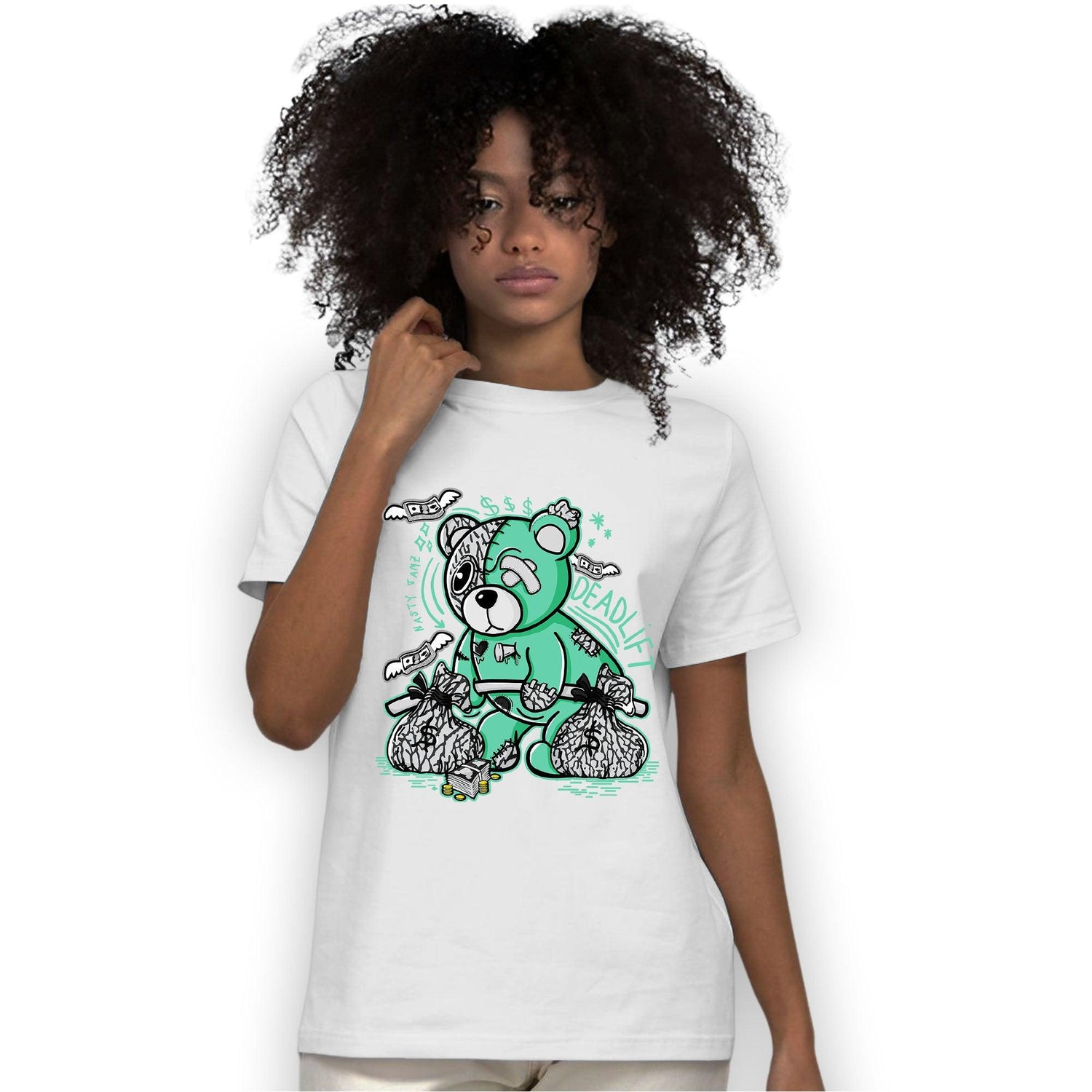 Green Glow 3s T Shirt Match Deadlift BER - NastyJamz