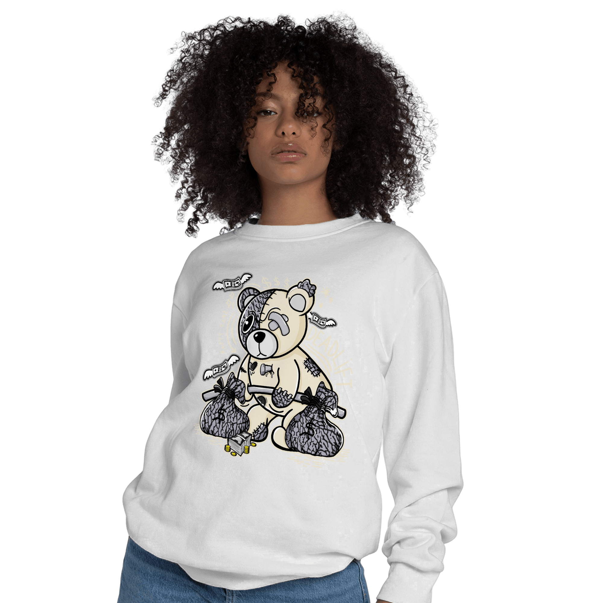 Off Noir 3s Sweatshirt Match Deadlift BER - NastyJamz
