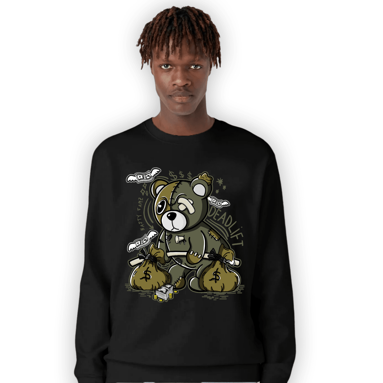 SE Craft Medium Olive 4s Sweatshirt Match Deadlift BER - NastyJamz