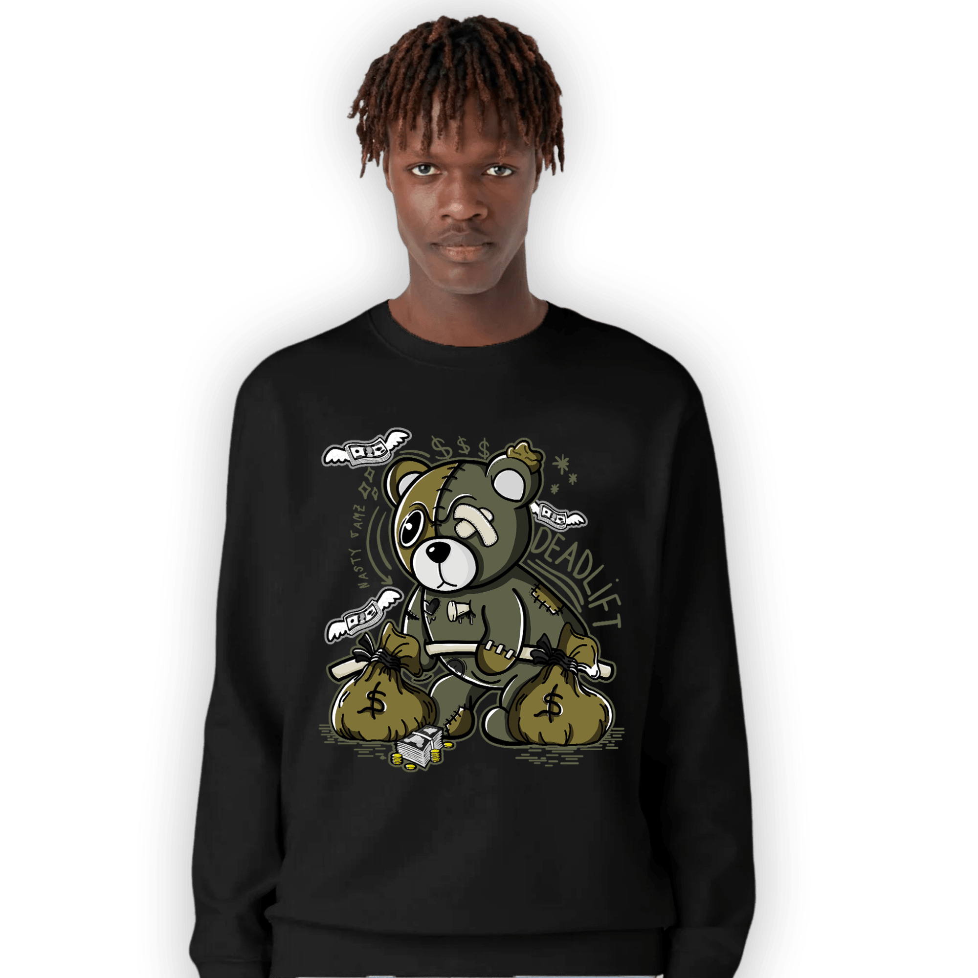 SE Craft Medium Olive 4s Sweatshirt Match Deadlift BER - NastyJamz