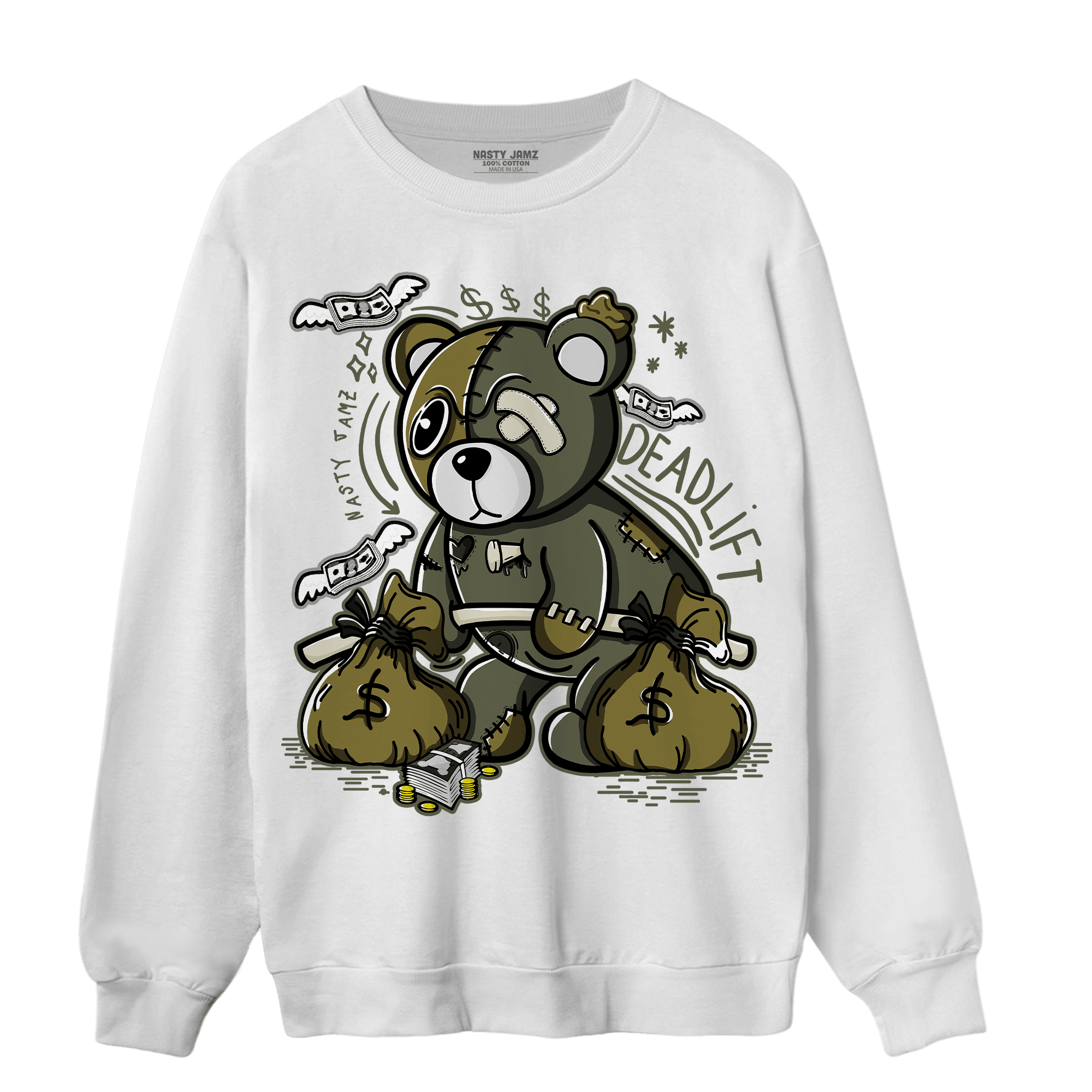 SE Craft Medium Olive 4s Sweatshirt Match Deadlift BER - NastyJamz