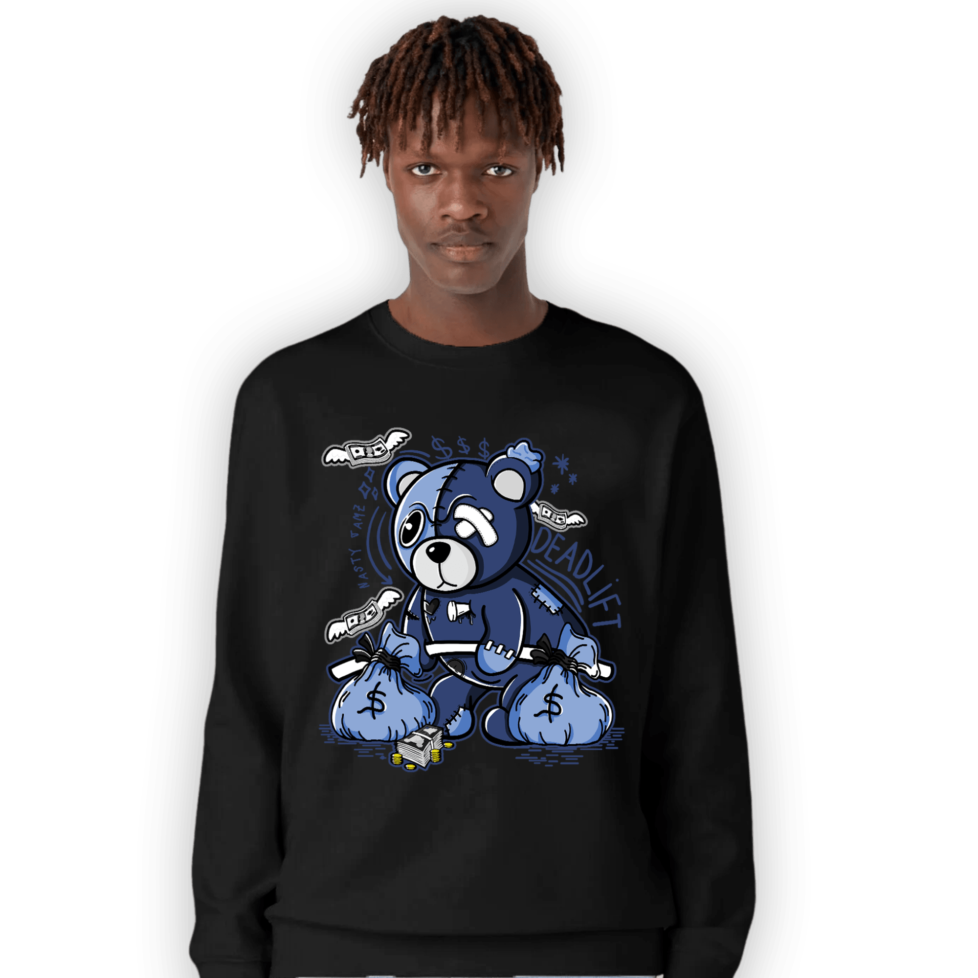 Midnight Navy 5s Sweatshirt Match Deadlift BER - NastyJamz