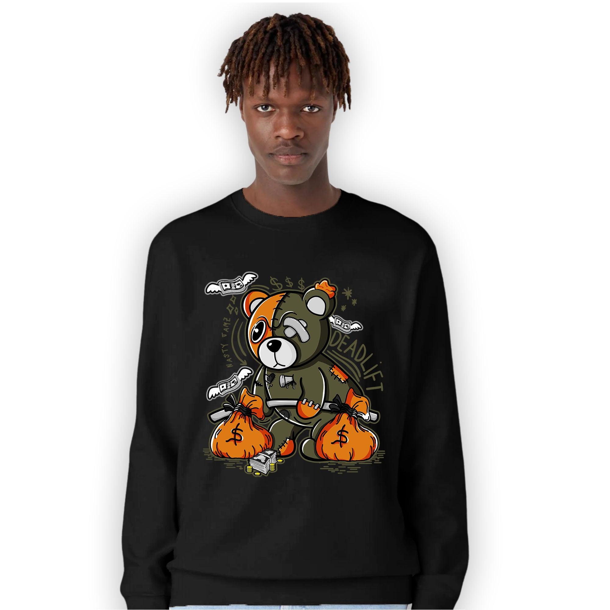 Olive 5s Sweatshirt Match Deadlift BER - NastyJamz
