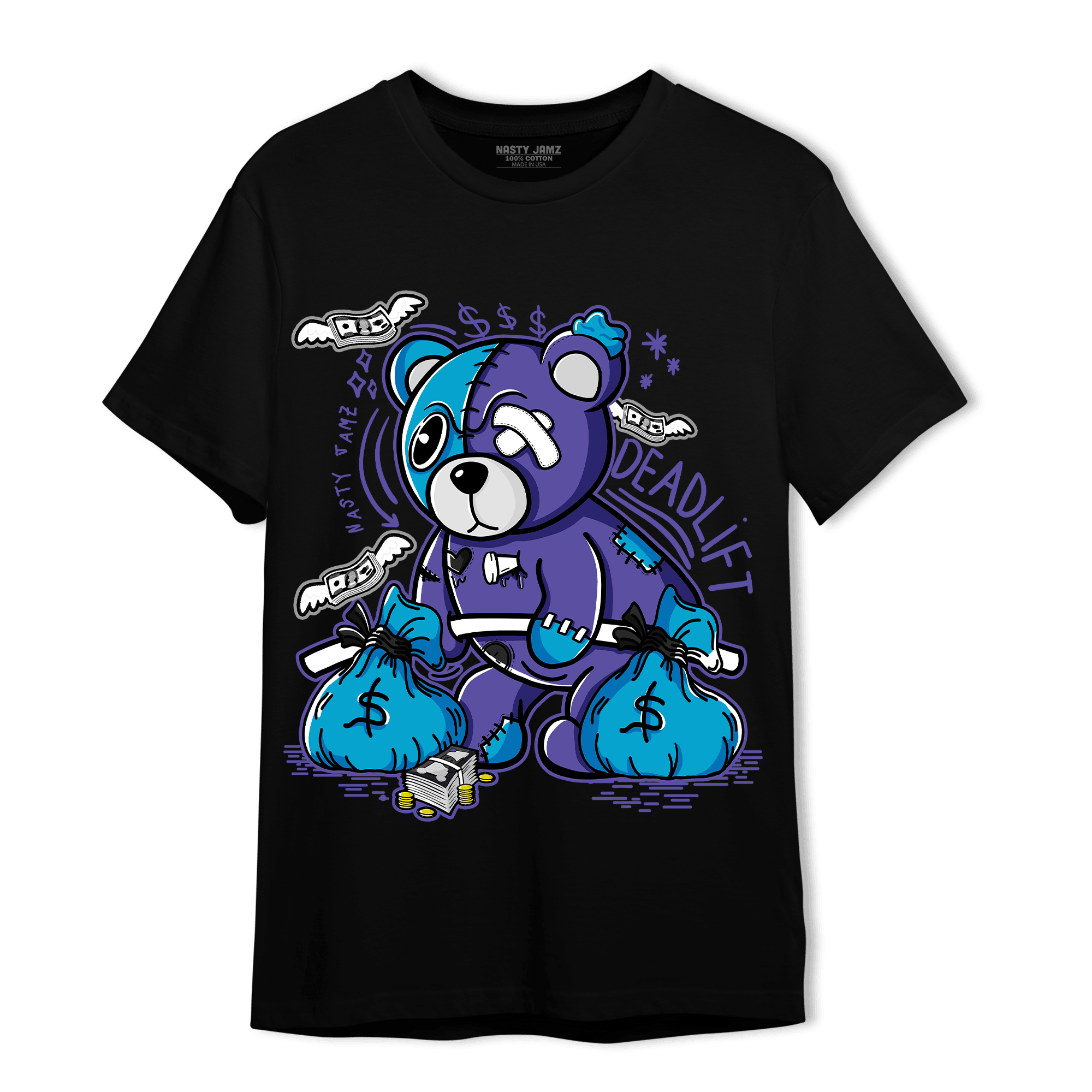 Aqua 6s T Shirt Match Deadlift BER - NastyJamz