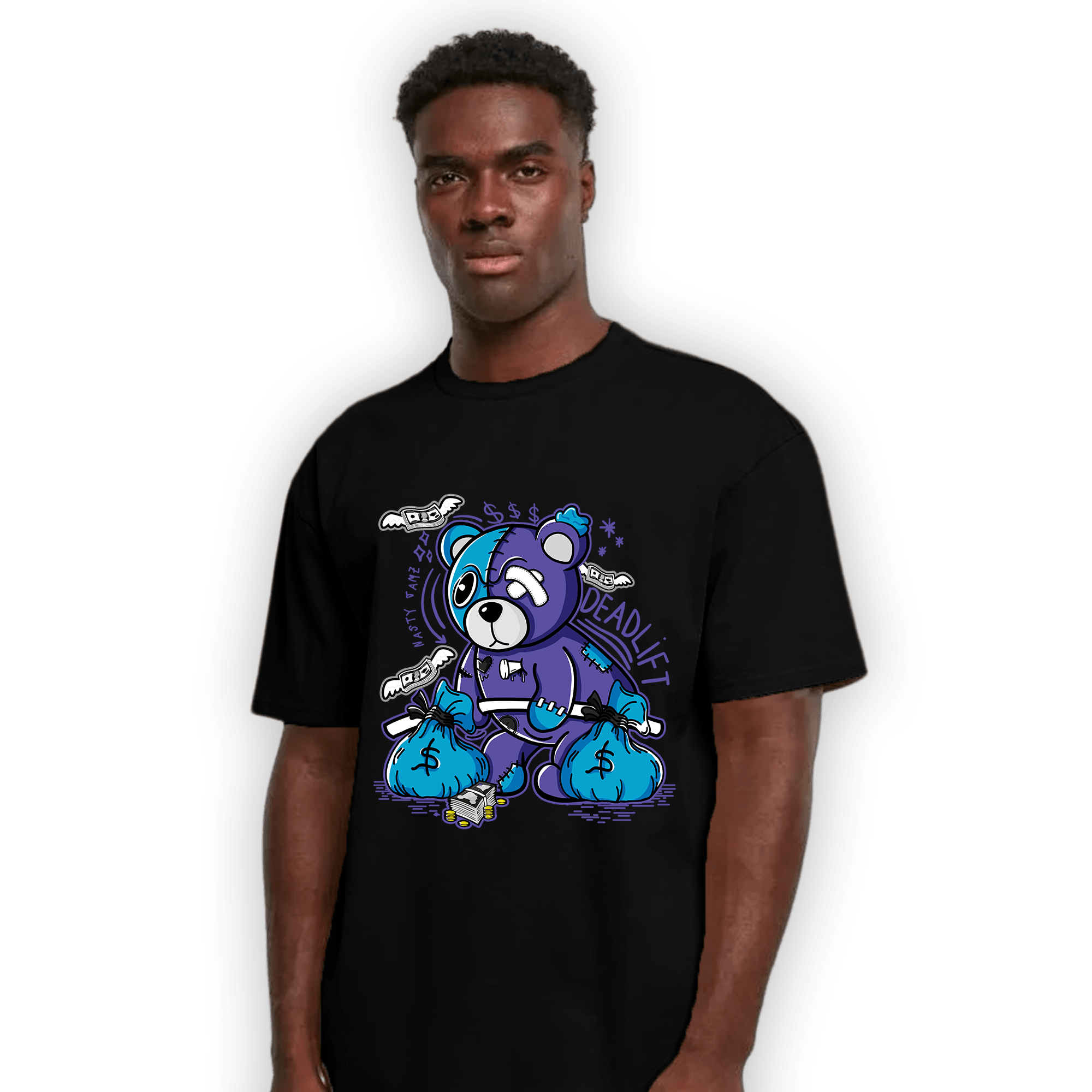 Aqua 6s T Shirt Match Deadlift BER - NastyJamz