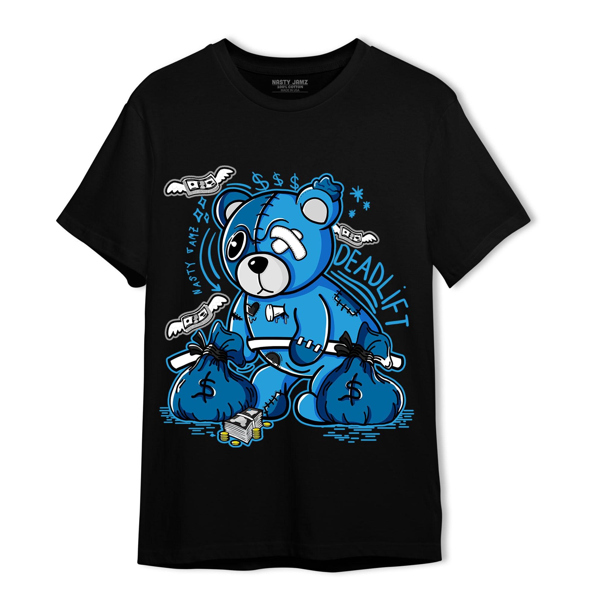 Powder Blue 9s T Shirt Match Deadlift BER - NastyJamz