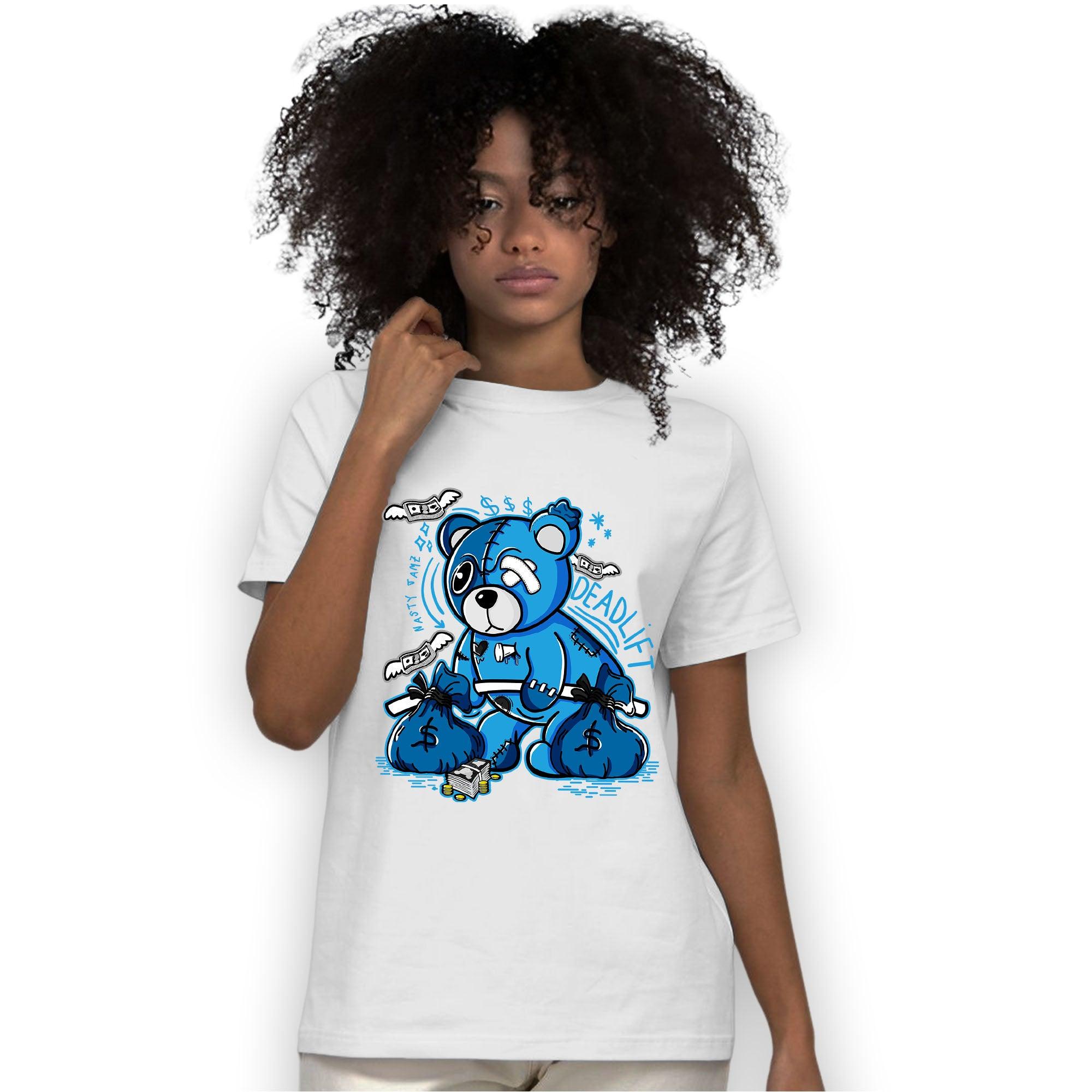 Powder Blue 9s T Shirt Match Deadlift BER - NastyJamz