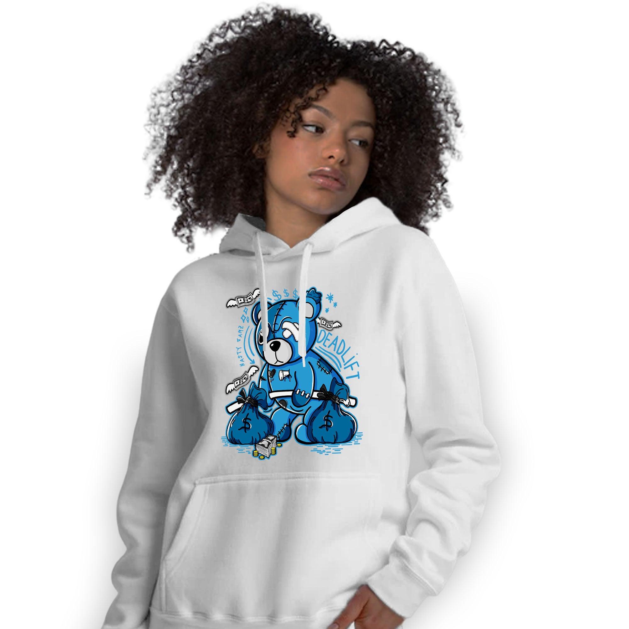 Powder Blue 9s Hoodie Match Deadlift BER - NastyJamz