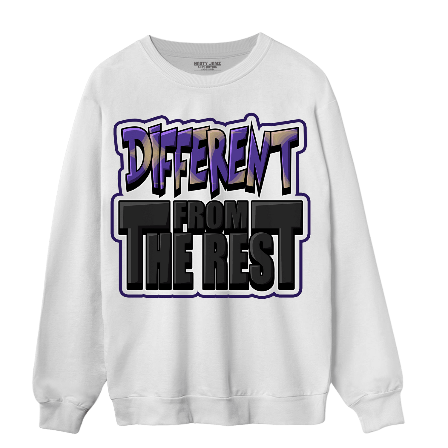 Field Purple 12s Sweatshirt Match Different From The Rest - NastyJamz