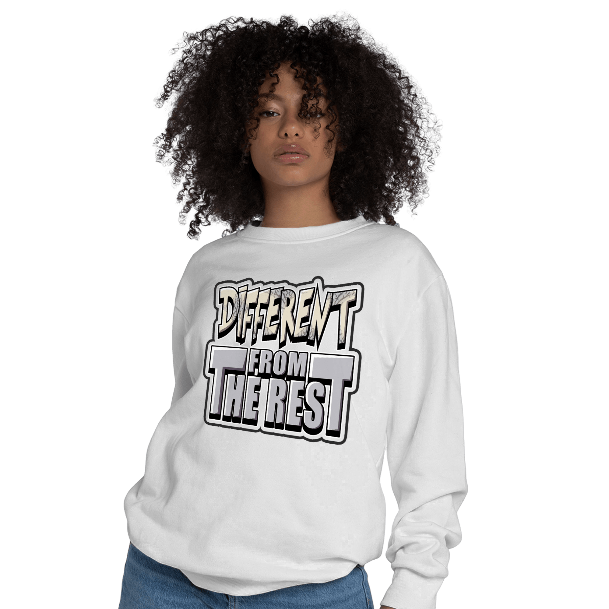 Off Noir 3s Sweatshirt Match Different From The Rest - NastyJamz