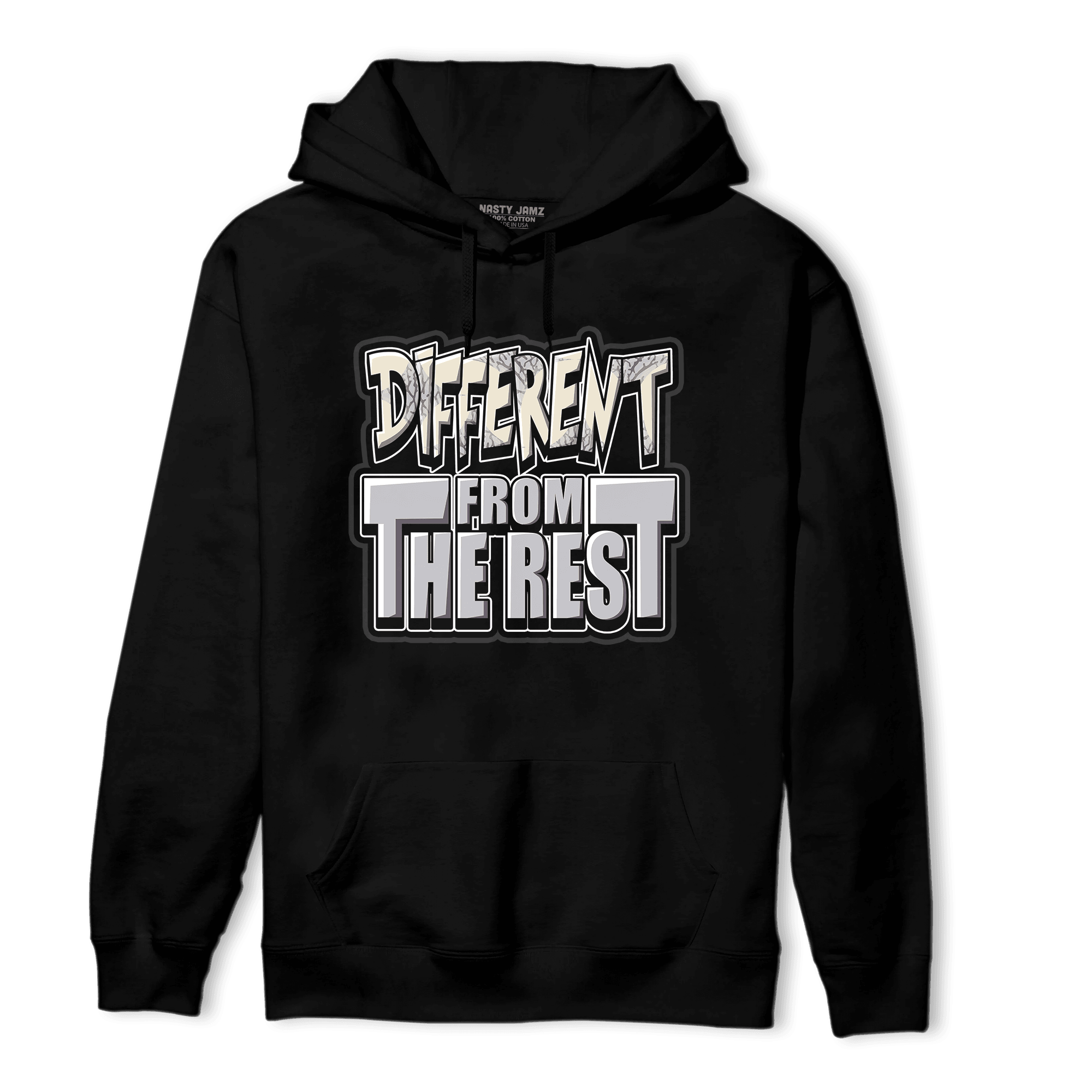Off Noir 3s Hoodie Match Different From The Rest - NastyJamz