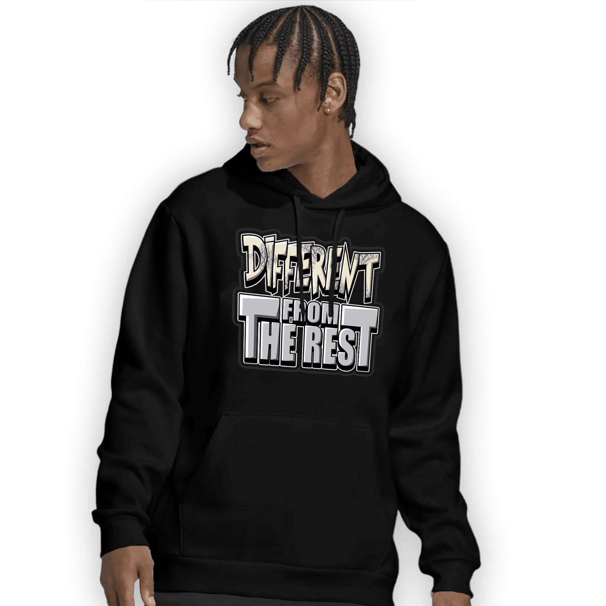 Off Noir 3s Hoodie Match Different From The Rest - NastyJamz