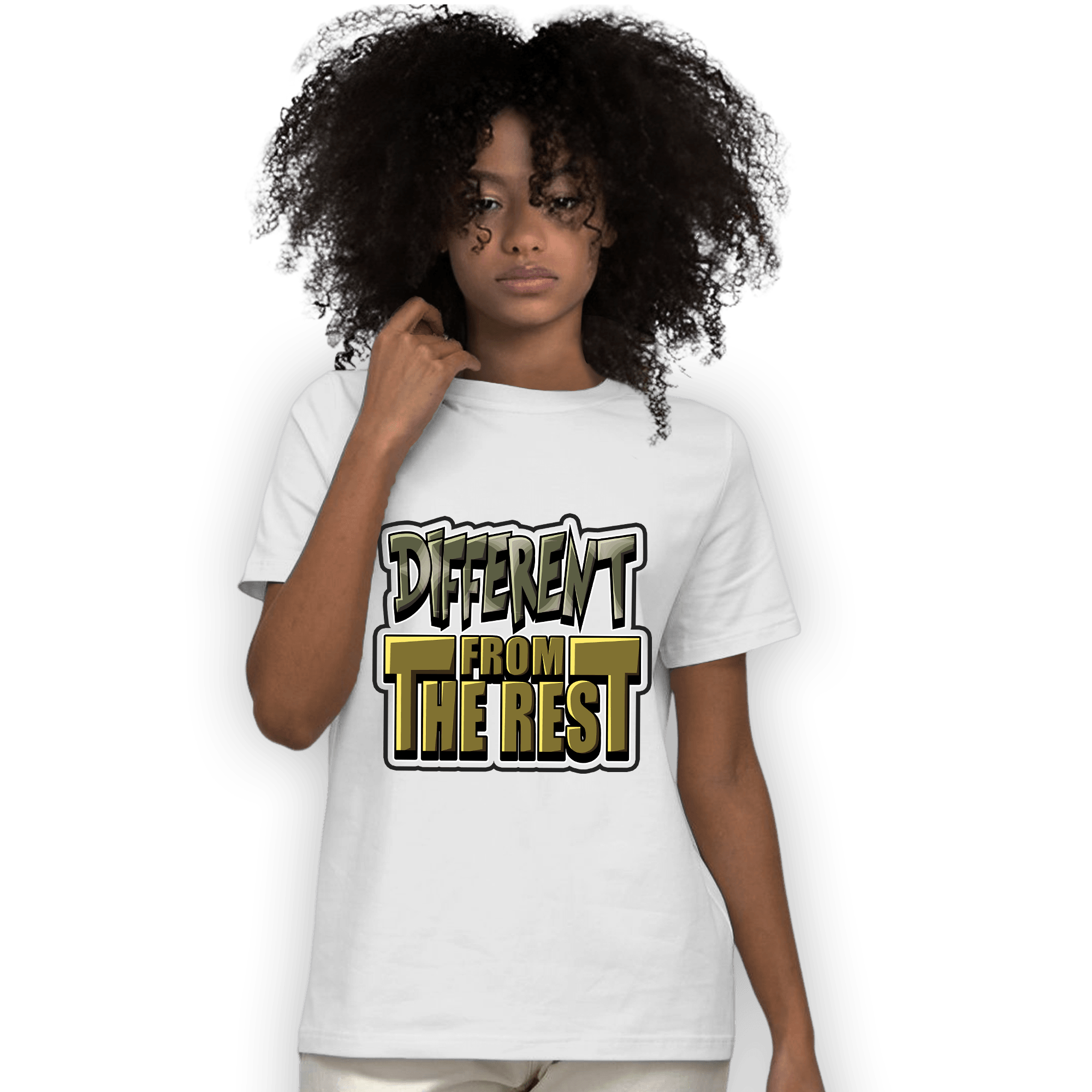 SE Craft Medium Olive 4s T Shirt Match Different From The Rest - NastyJamz