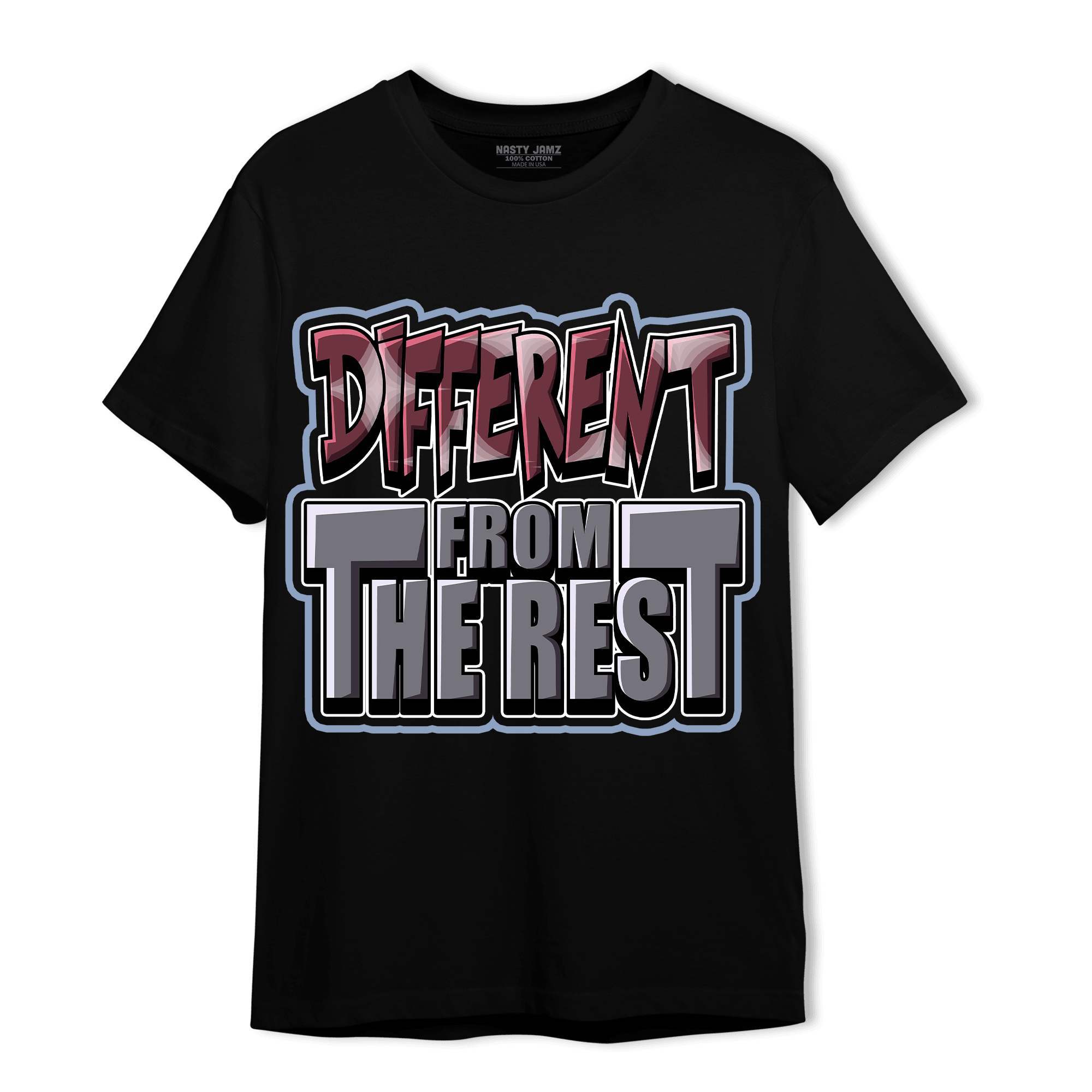 Burgundy 5s T Shirt Match Different From The Rest - NastyJamz